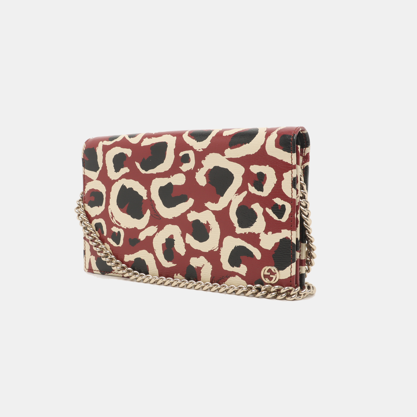 GUCCI Multicolor Cowhide Printed Single Shoulder Bag Crossbody Golden hardware Removable shoulder strap-(SKU)-935230997