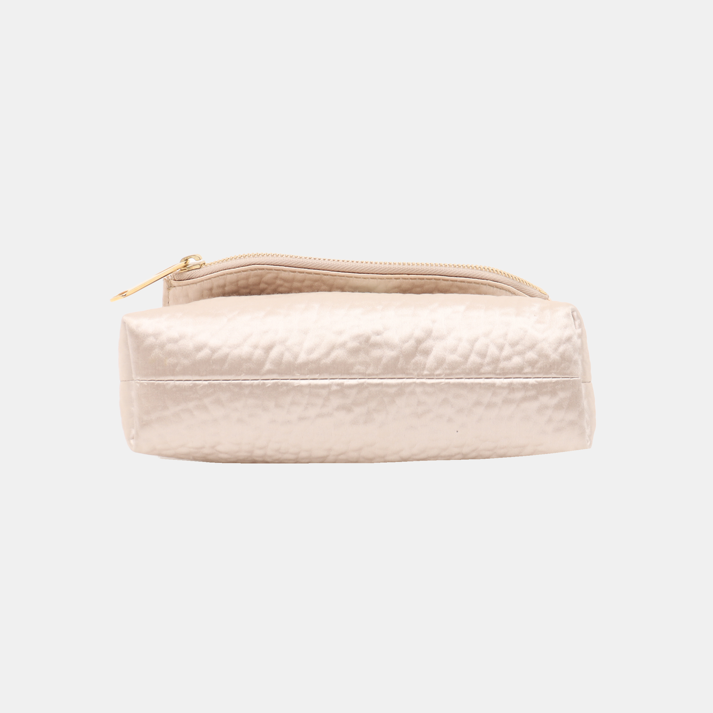 BURBERRY Champagne Satin Handbag Golden hardware-(SKU)-929982013