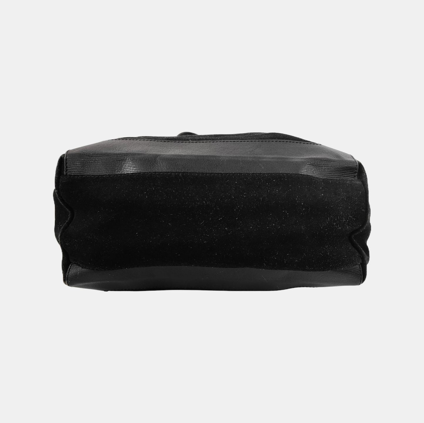 CELINE Tote bag Black Suede Leather Shoulder and Handbag Golden hardware-(SKU)-941997347