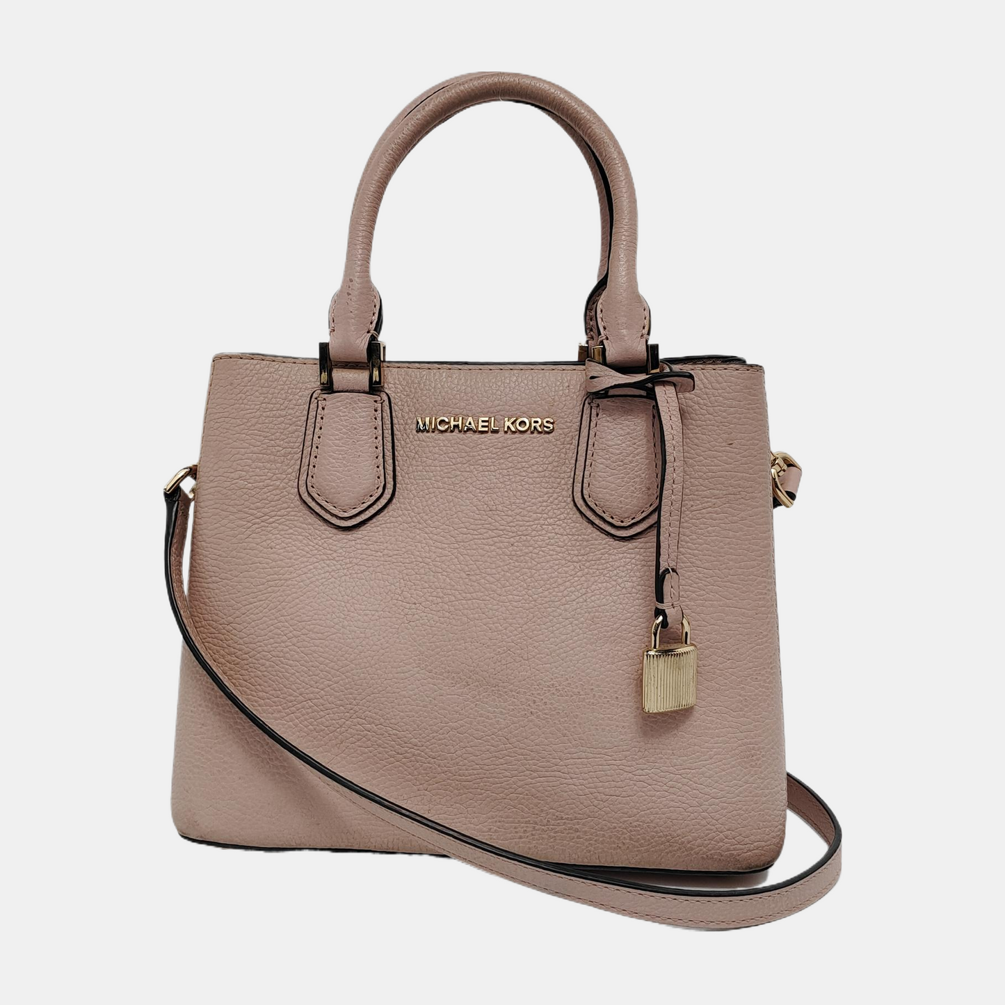 MICHAEL KORS Tote bag Medium size Pink Cowhide Crossbody Tote Bag Single Shoulder Golden hardware Removable shoulder strap-(SKU)-944298162