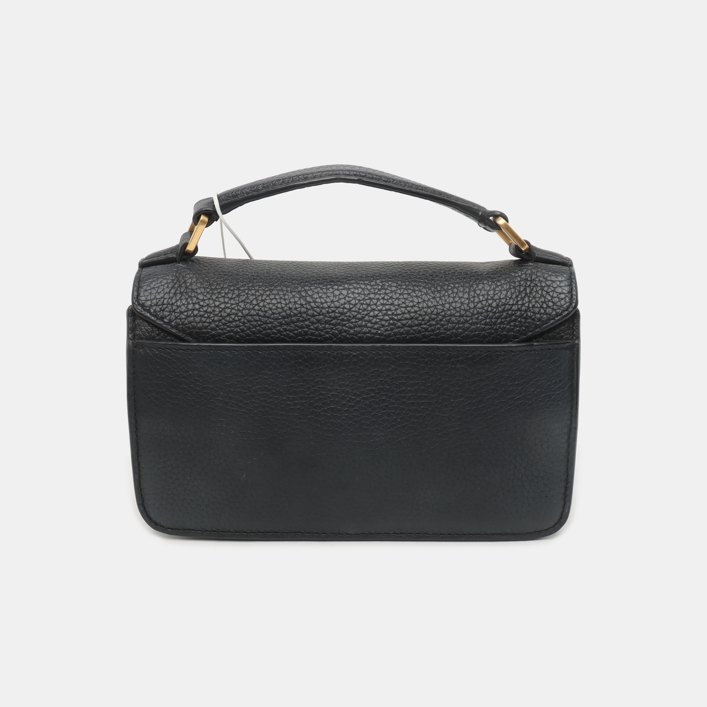 TORY BURCH Britten Black leather crossbody shoulder tote Golden hardware Removable shoulder strap-(SKU)-933116163