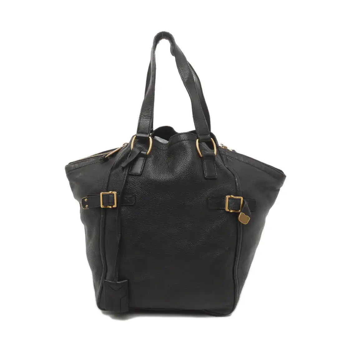 YSL DOWNTOWN CABASBlack Leather Single Shoulder Bag-(SKU)-939374057