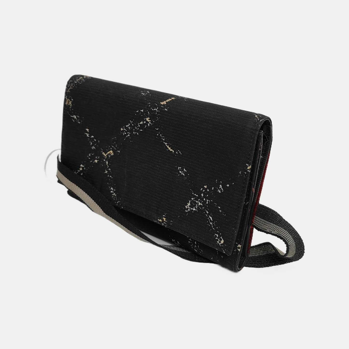 CHANEL Black Canvas Quilted Wallet 6nan-(SKU)-942554426