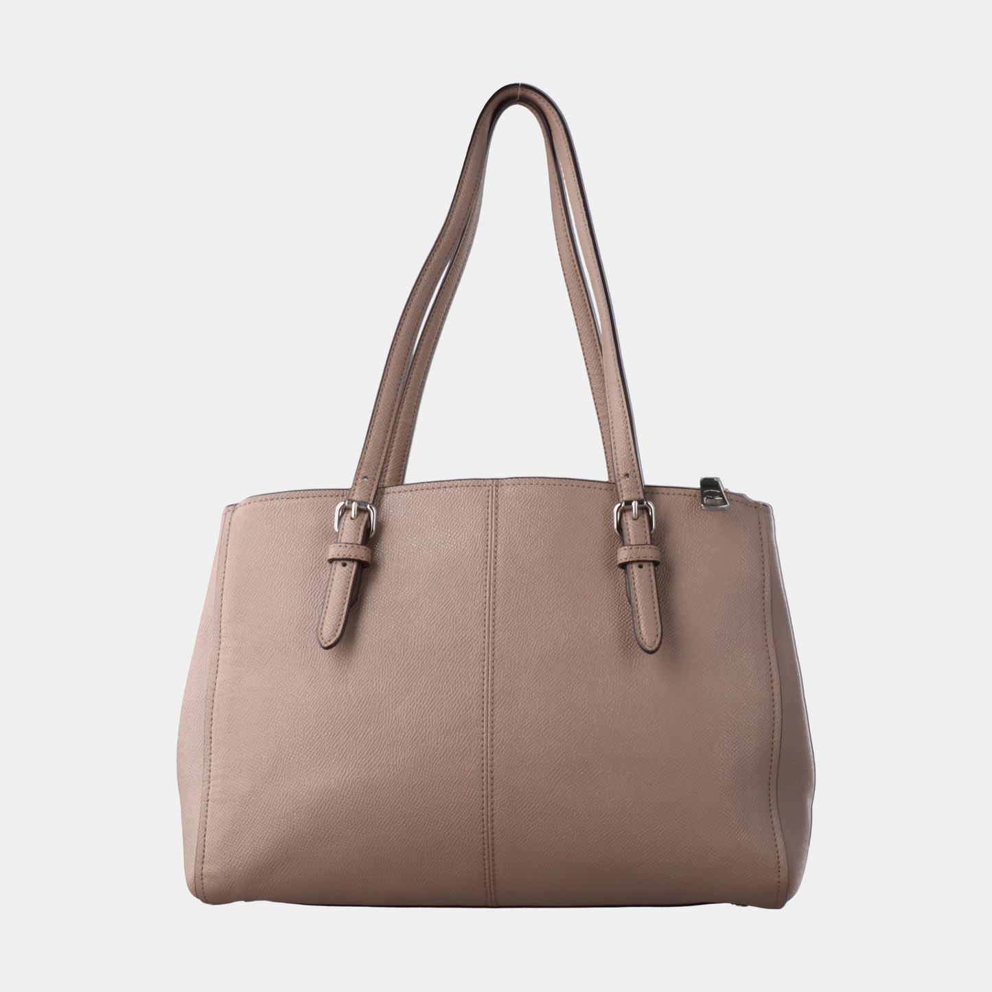 COACH RHYDER Gray Leather Carriage Single Shoulder Handbag Silver Hardware shoulder straps-(SKU)-932590203