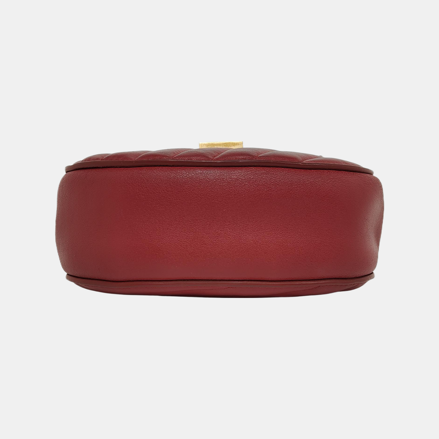Chloé Drew mini Red Cowhide Quilted Shoulder Bag Crossbody Golden hardware shoulder straps-(SKU)-943660428