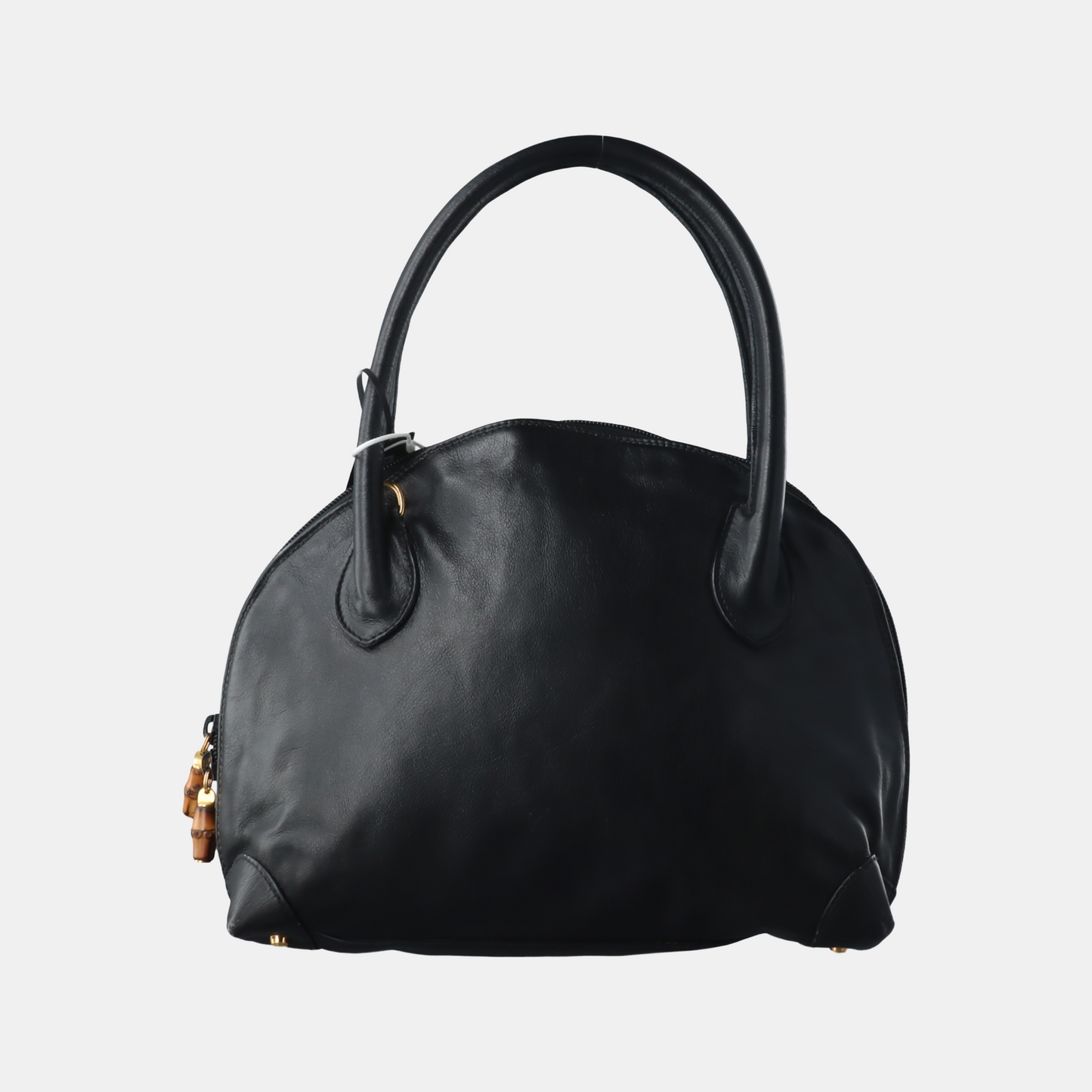 GUCCI Black Leather Tote Bag Shoulder Bag Golden hardware-(SKU)-14020252