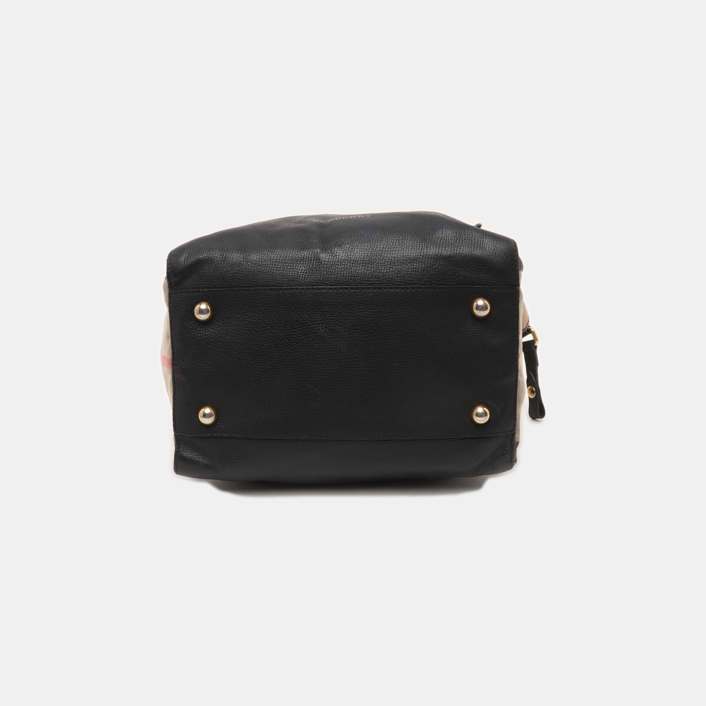 BURBERRY Canterbury Black Cowhide Warhorse Grain Single Shoulder Bag Golden hardware shoulder straps-(SKU)-933963706