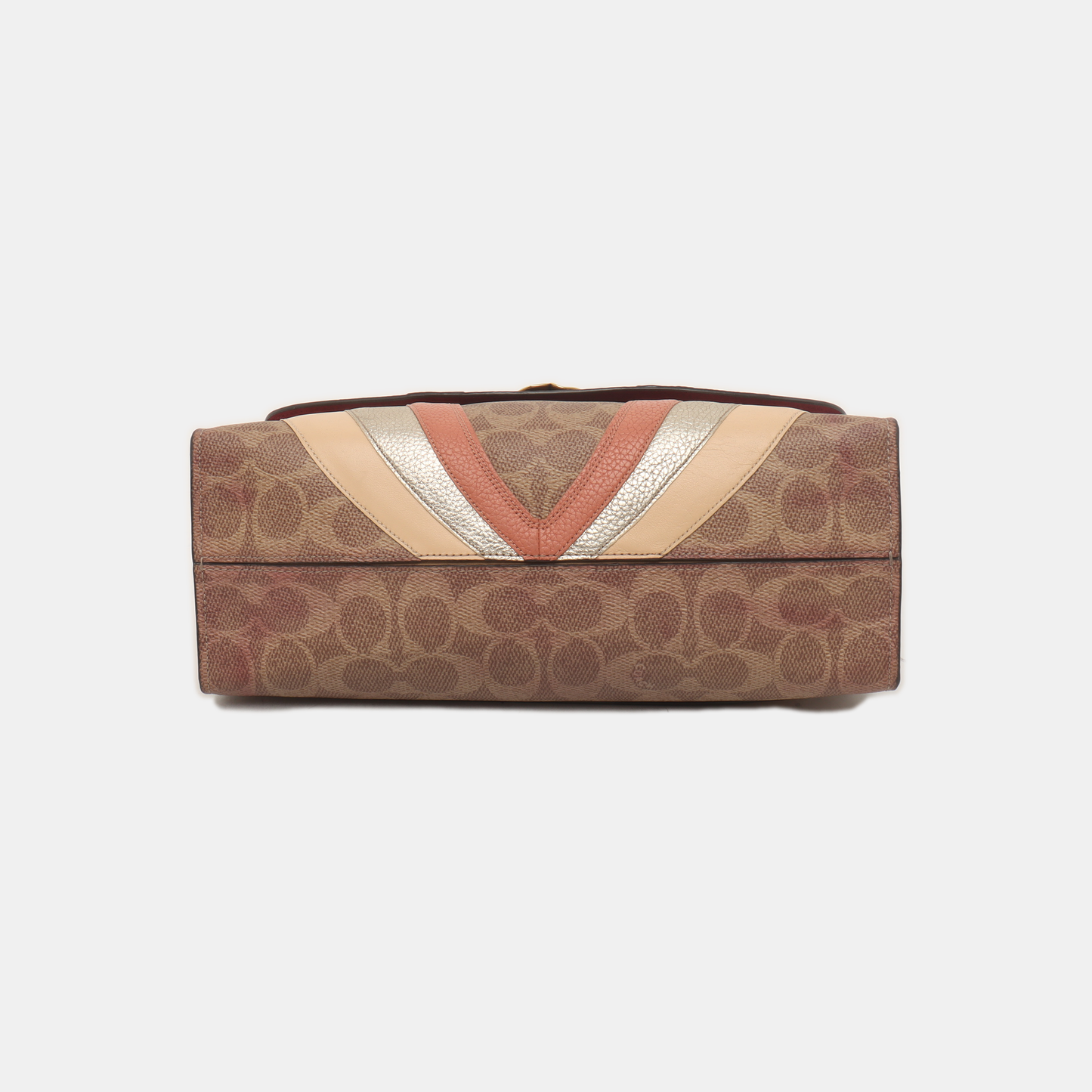 COACH PARKER 26 Multicolor Coated Canvas Monogram Camellia Crossbody Shoulder Bag Golden hardware-(SKU)-939985782