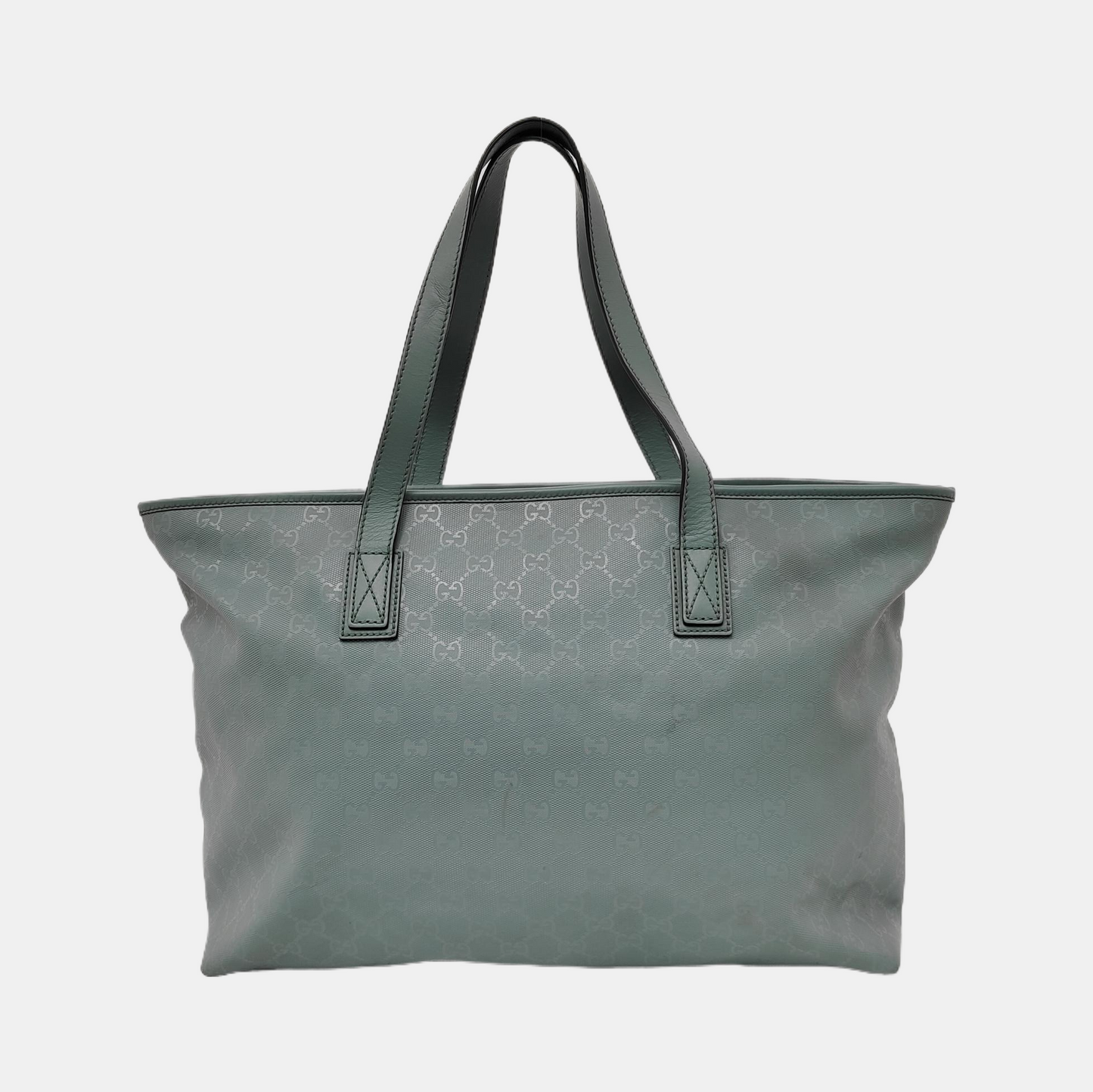 GUCCI GG Imprime Blue Special Material Monogrammed Single Shoulder Bag Silver Hardware-(SKU)-942450602