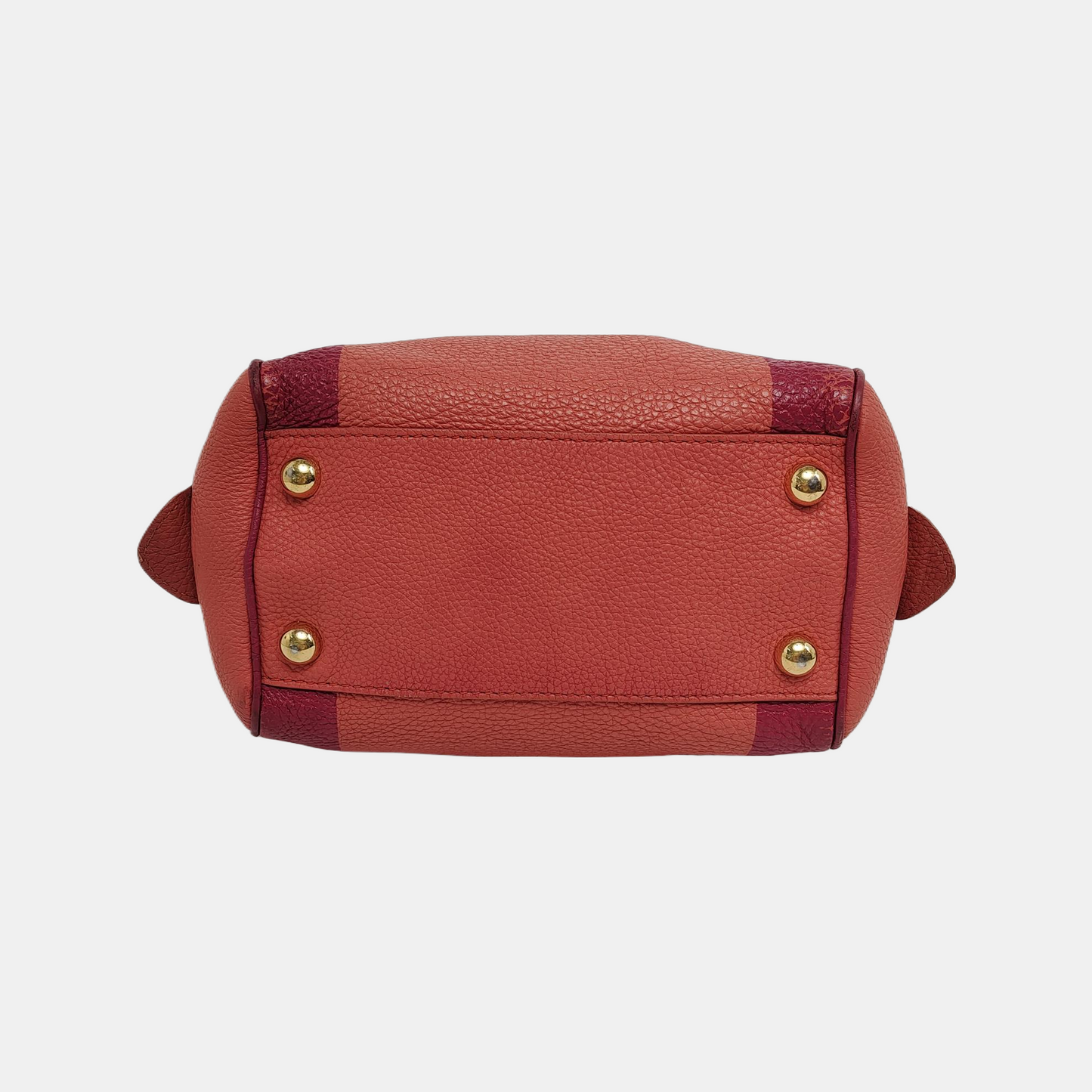 BURBERRY Orange Cowhide Single Shoulder Bag Handbag Crossbody Bag Golden hardware-(SKU)-943185246