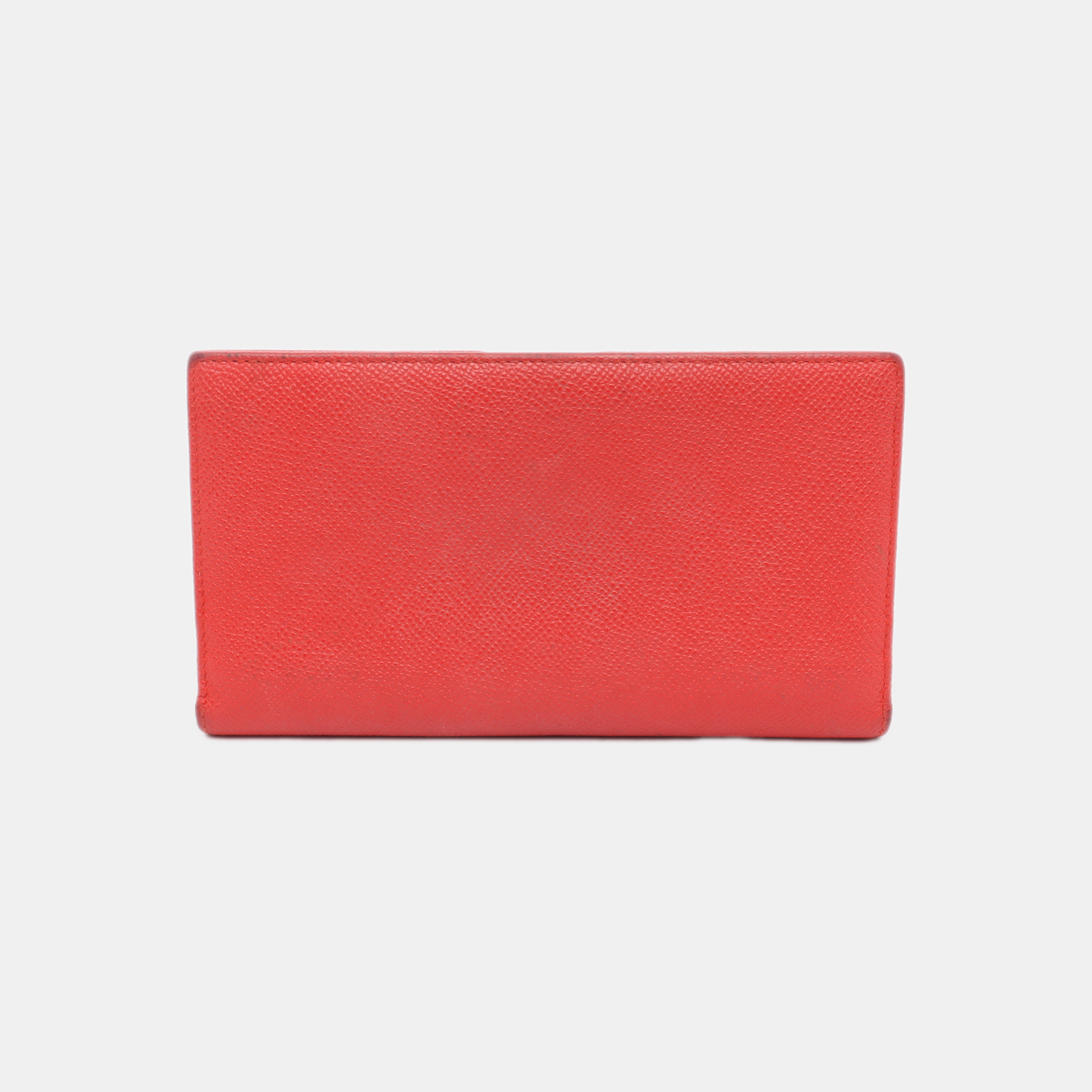 BVLGARI BVLGARI Red Leather Wallet Silver Hardware-(SKU)-13502847