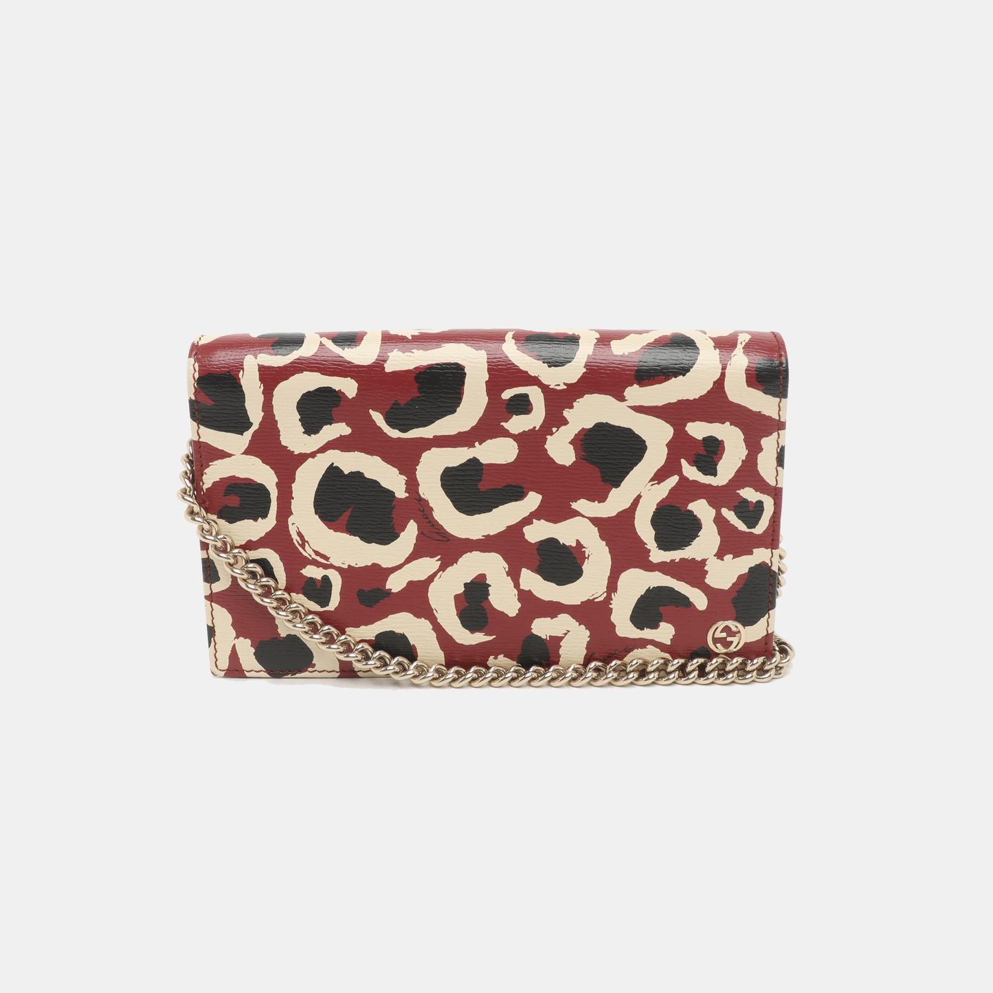 GUCCI Multicolor Cowhide Printed Single Shoulder Bag Crossbody Golden hardware Removable shoulder strap-(SKU)-935230997