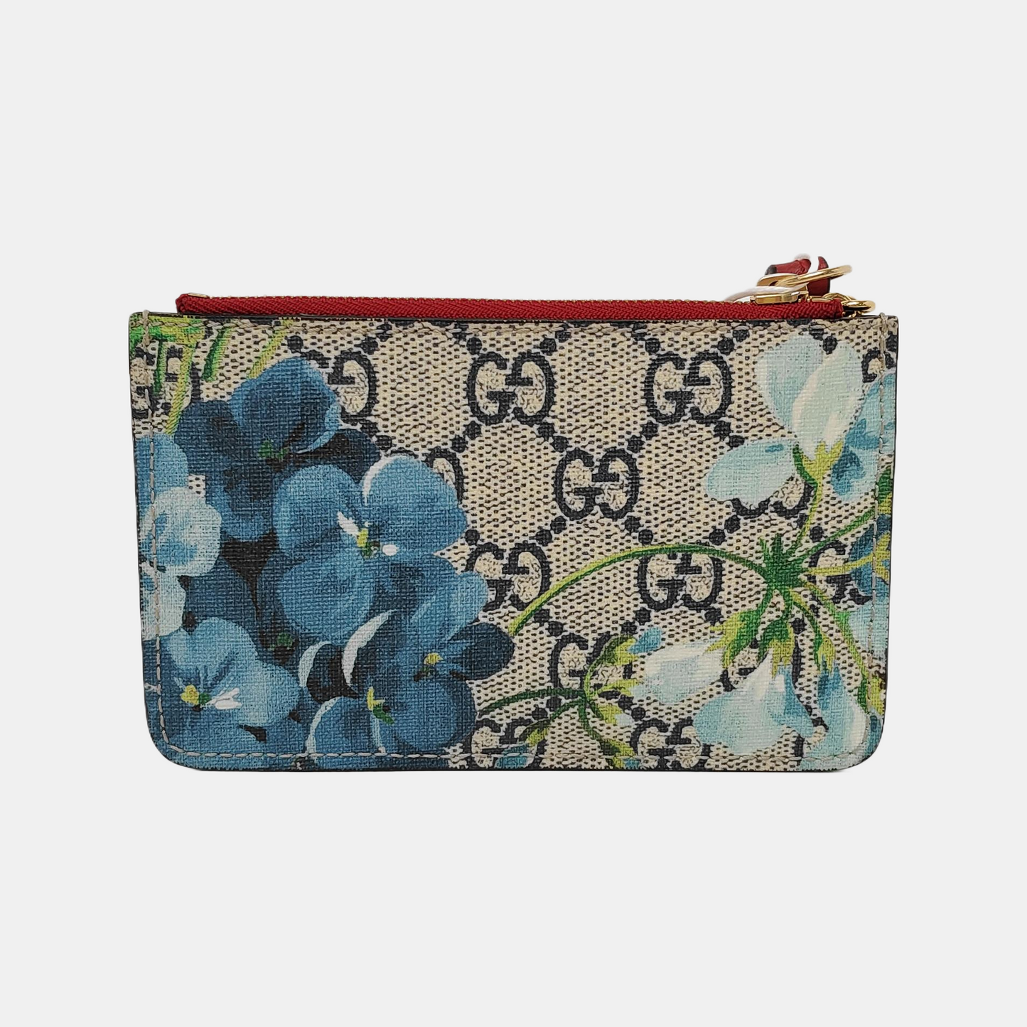 GUCCI GG Blooms Beige Coated Canvas Monogrammed Floral Print Handbag Silver Hardware Complete Accessories-(SKU)-944332206