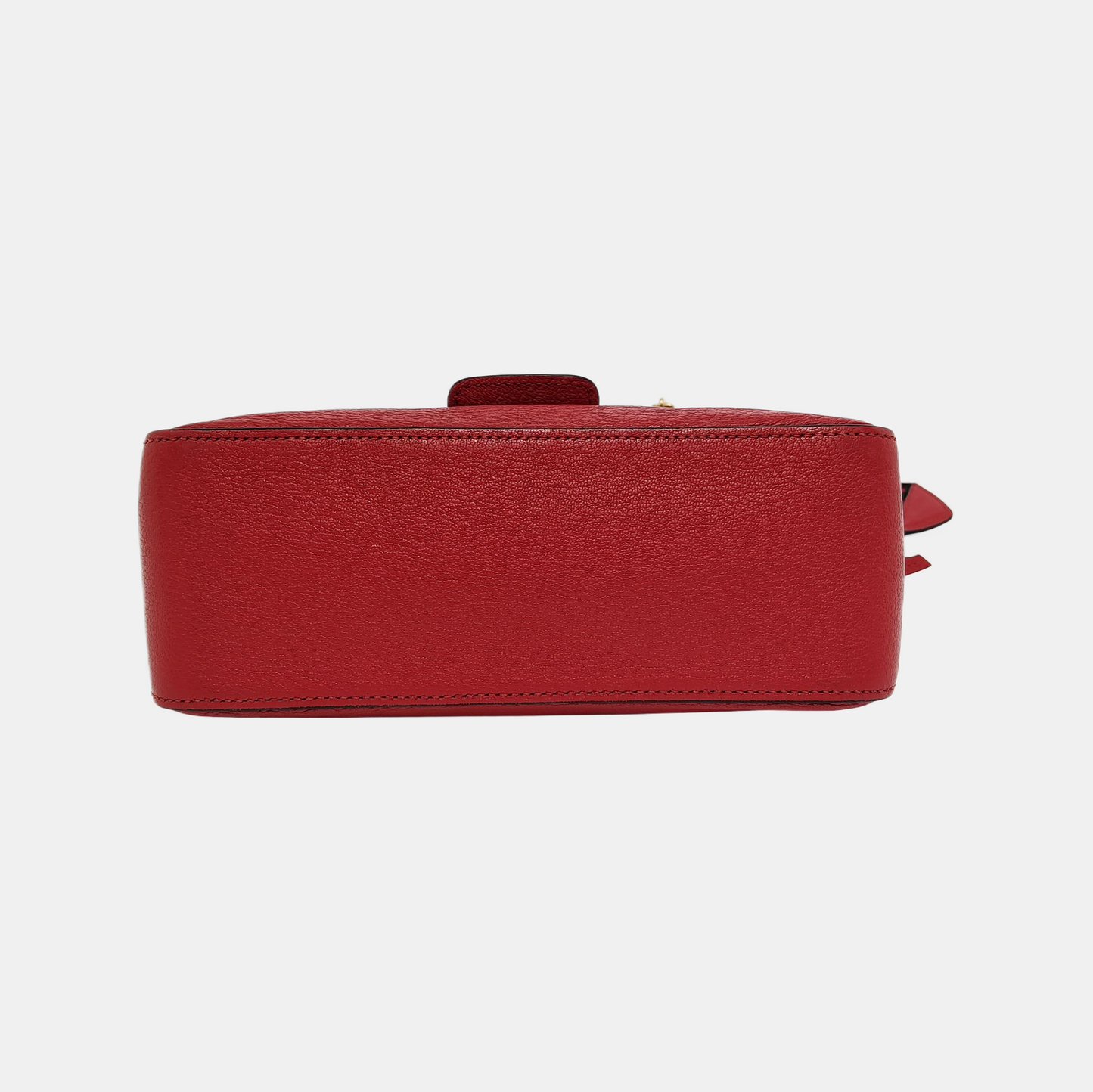 Miu Miu Red Cowhide Floral Single Shoulder Bag Tote Bag Crossbody Golden hardware Removable shoulder strap-(SKU)-945183259
