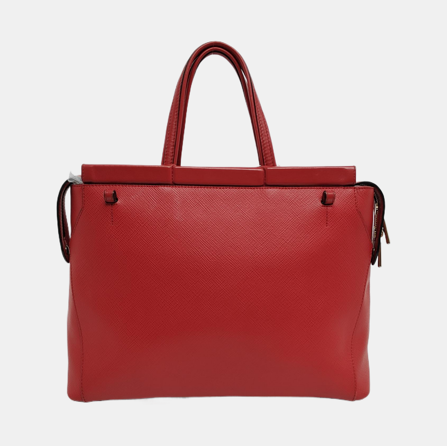 FURLA Tote bag Red Leather Crossbody Bag Handbag Single Shoulder Bag Golden hardware Removable shoulder strap-(SKU)-940601007
