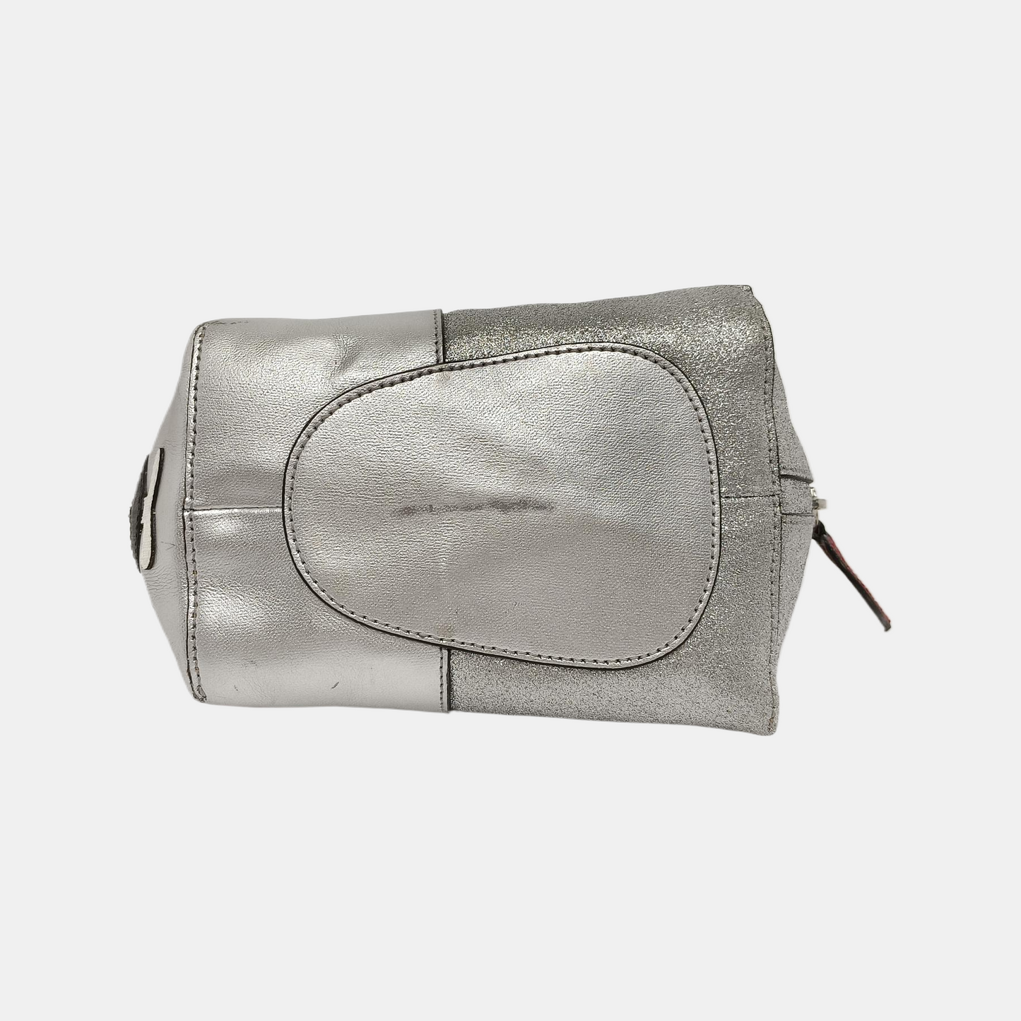 GUCCI Silver cowhide patchwork handbag Silver Hardware-(SKU)-939895512