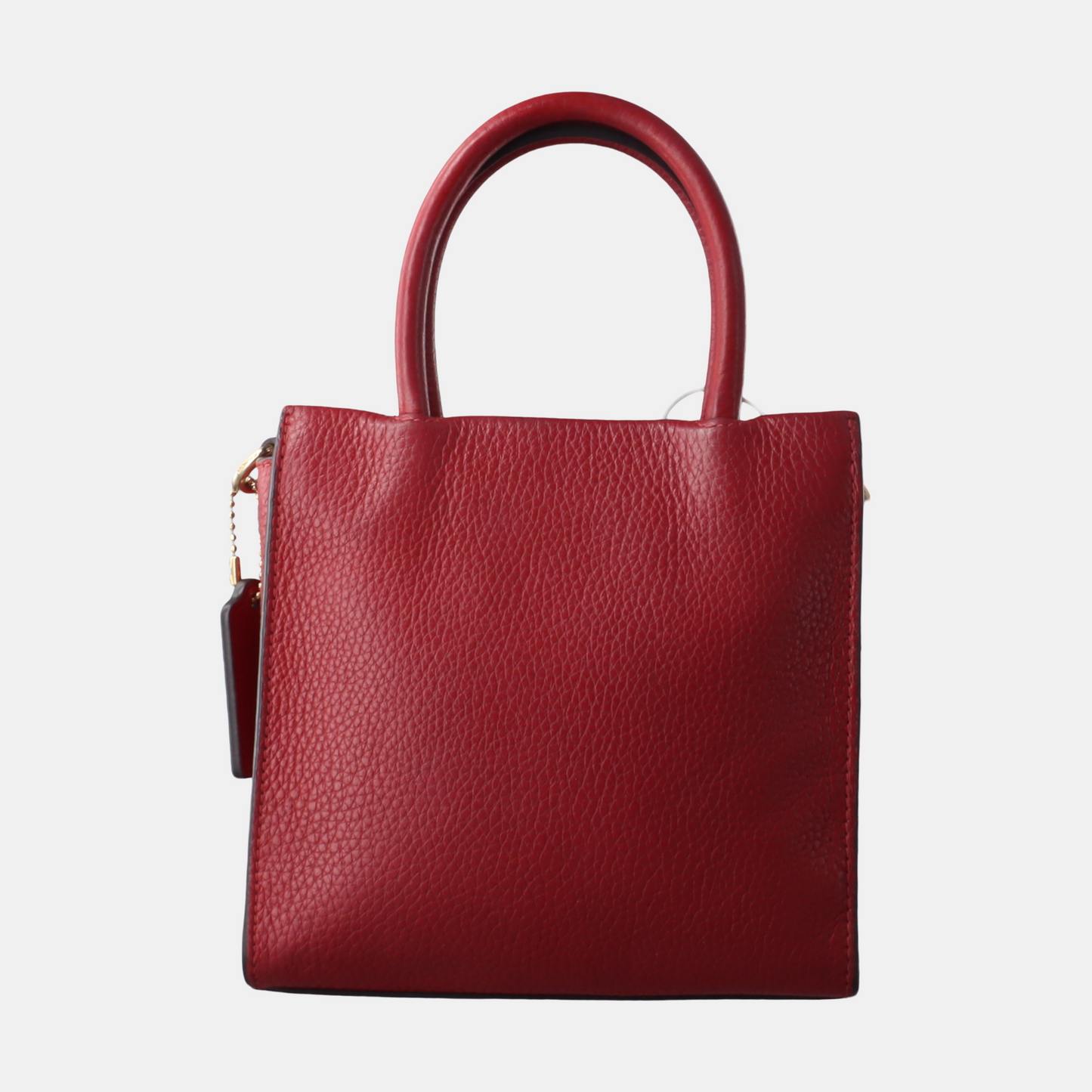 COACH Tote bag Red Leather Carriage Single Shoulder Bag Crossbody Tote Bag Golden hardware Removable shoulder strap-(SKU)-14064903