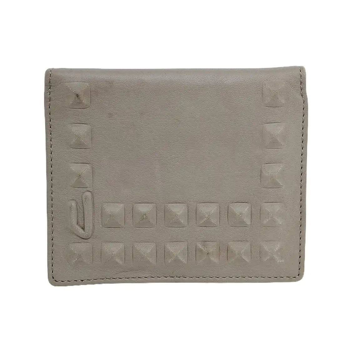 DIESEL Gray Leather Embossed Wallet-(SKU)-940934101