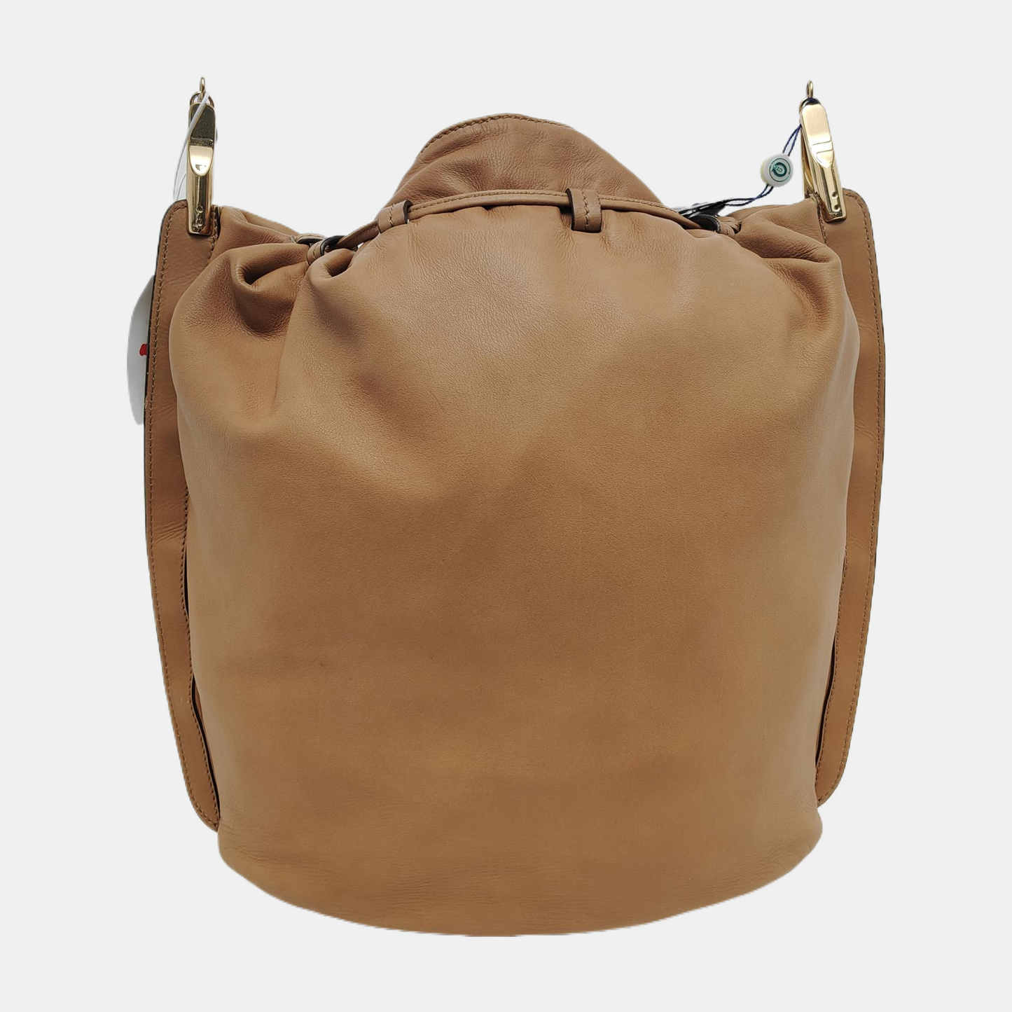 FERRAGAMO Brown Leather Single Shoulder Bag Crossbody Bag Golden hardware-(SKU)-941056767