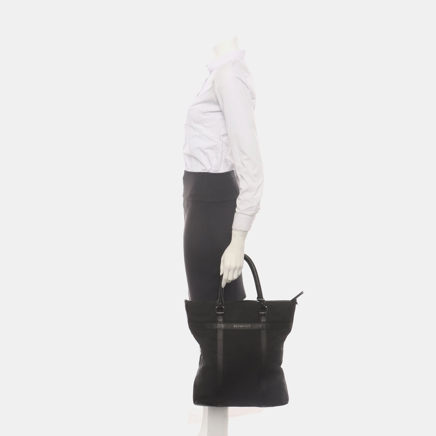 BURBERRY Tote bag Black Nylon Tote Bag Ruthenium color hardware-(SKU)-938859826