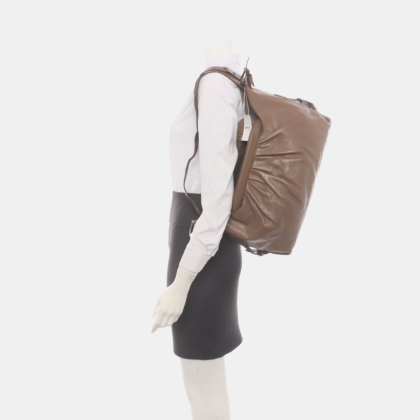FENDI Brown Cowhide Single Shoulder Bag Ruthenium color hardware-(SKU)-936729570