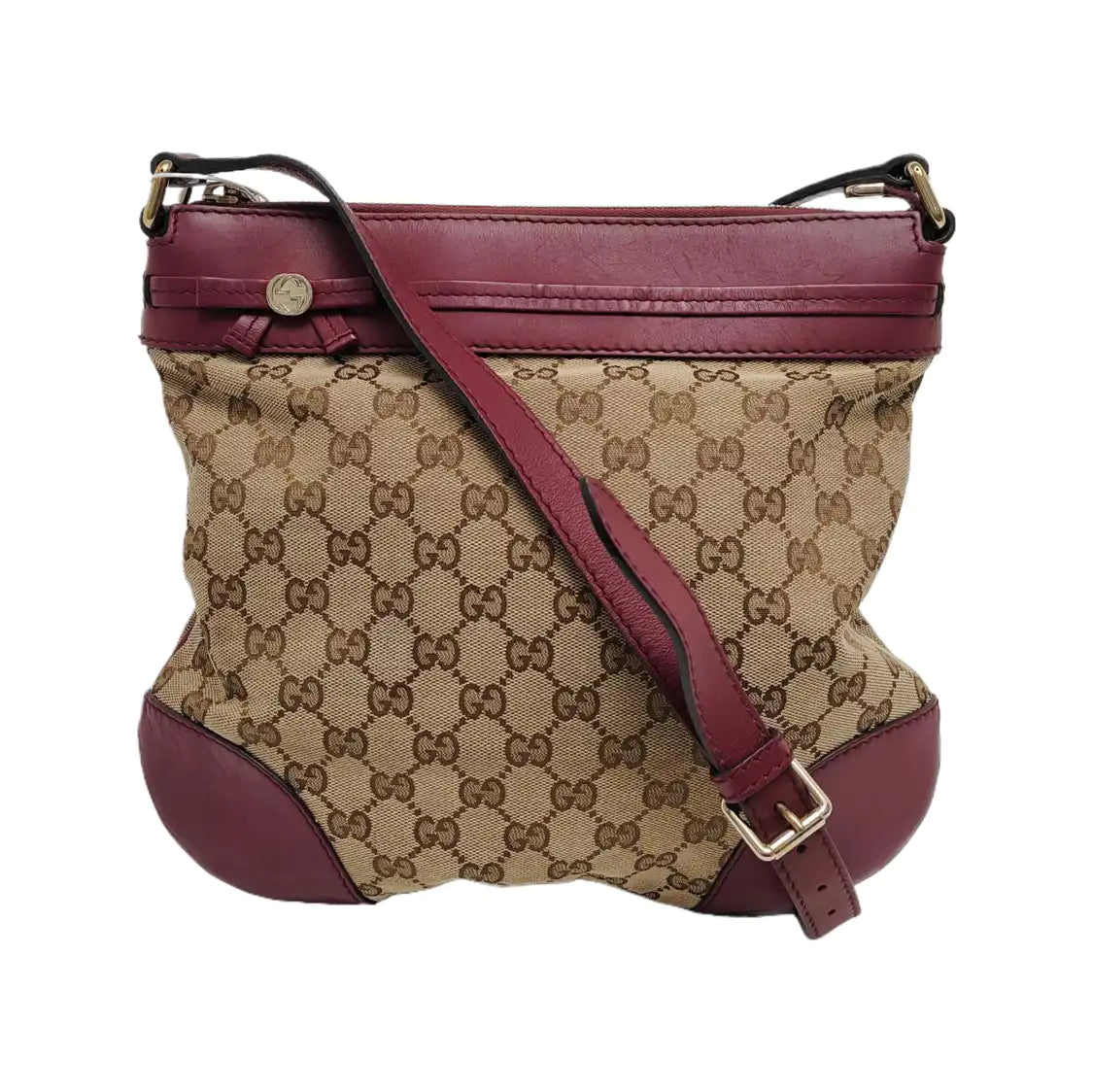 GUCCI Mayfair Khaki Canvas Monogram Single Shoulder Bag Crossbody Bag Golden hardware-(SKU)-945060554