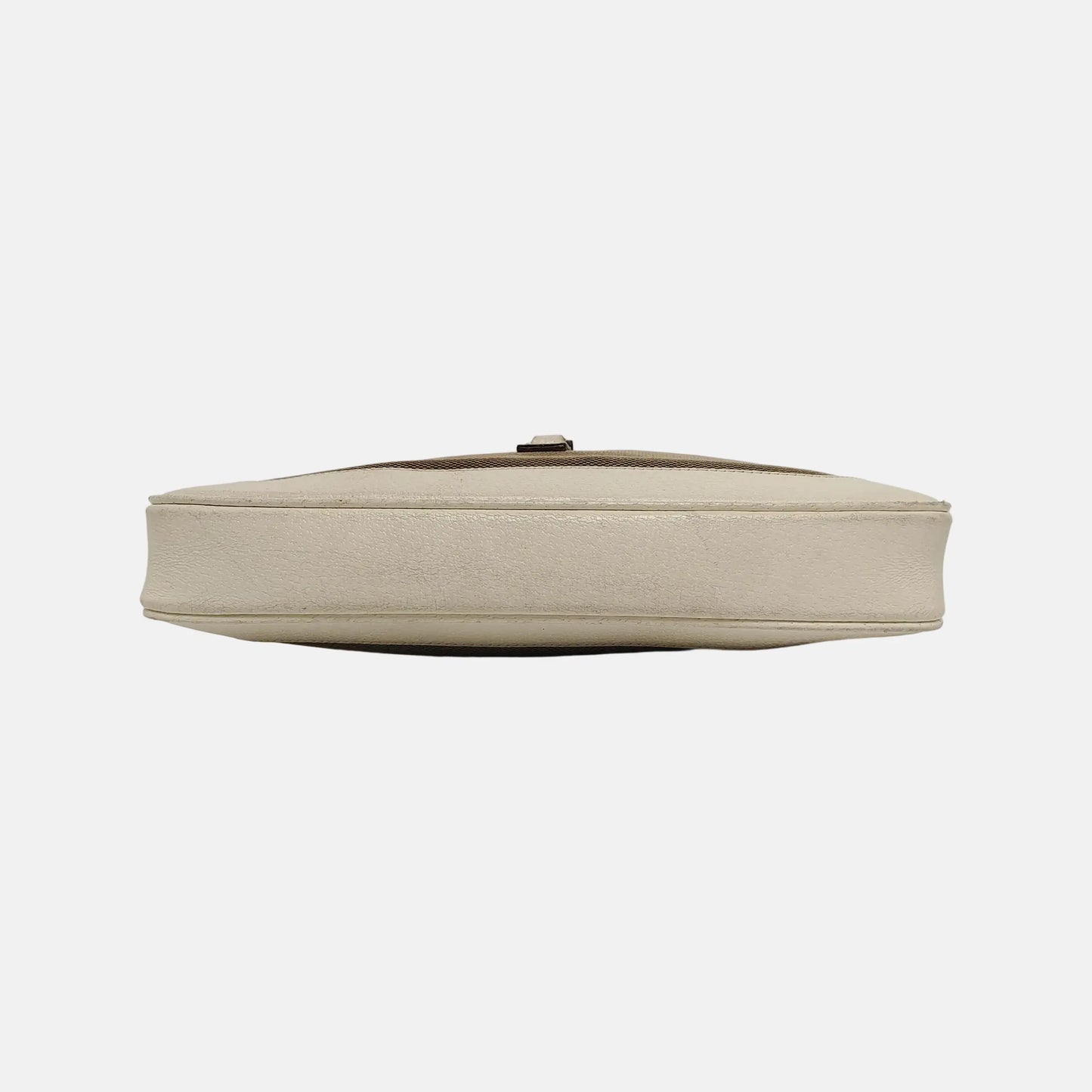 GUCCI Jackie 1961 Khaki Canvas Buckle Single Shoulder Handbag Crossbody Tote Silver Hardware-(SKU)-945694459