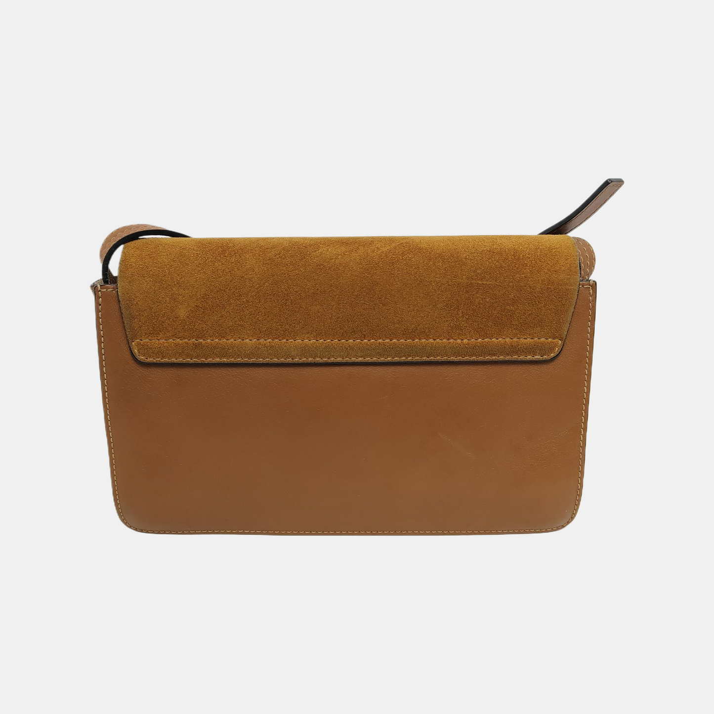 Chloé Faye Small size Brown Leather Crossbody Single Shoulder Bag Golden Silver Hardware-(SKU)-942554475