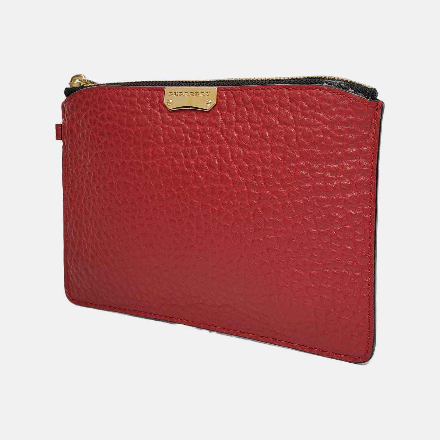BURBERRY Clifton Red Cowhide Handbag Golden hardware-(SKU)-942447227