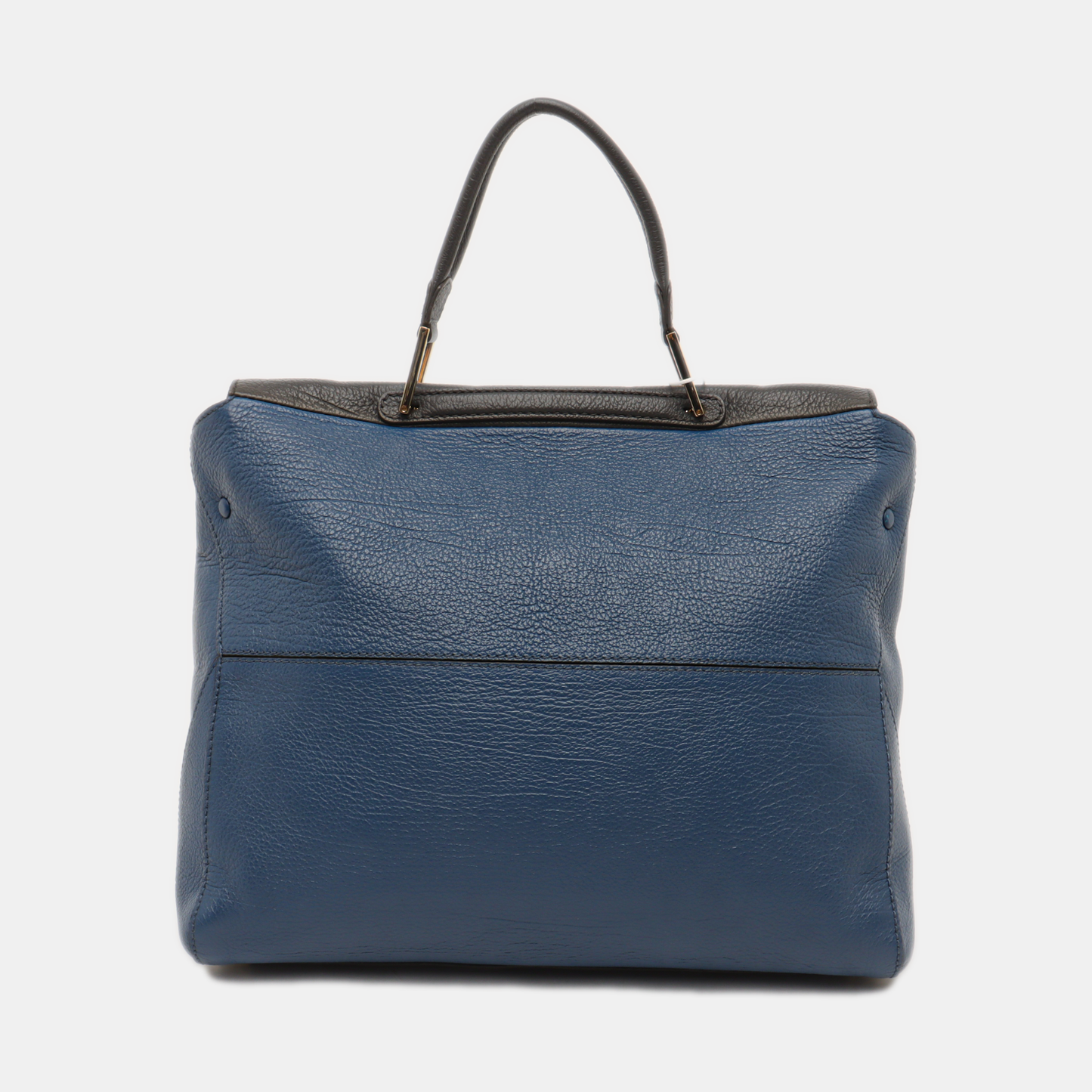 FURLA Blue cowhide single shoulder bag Golden hardware Removable shoulder strap-(SKU)-14420389