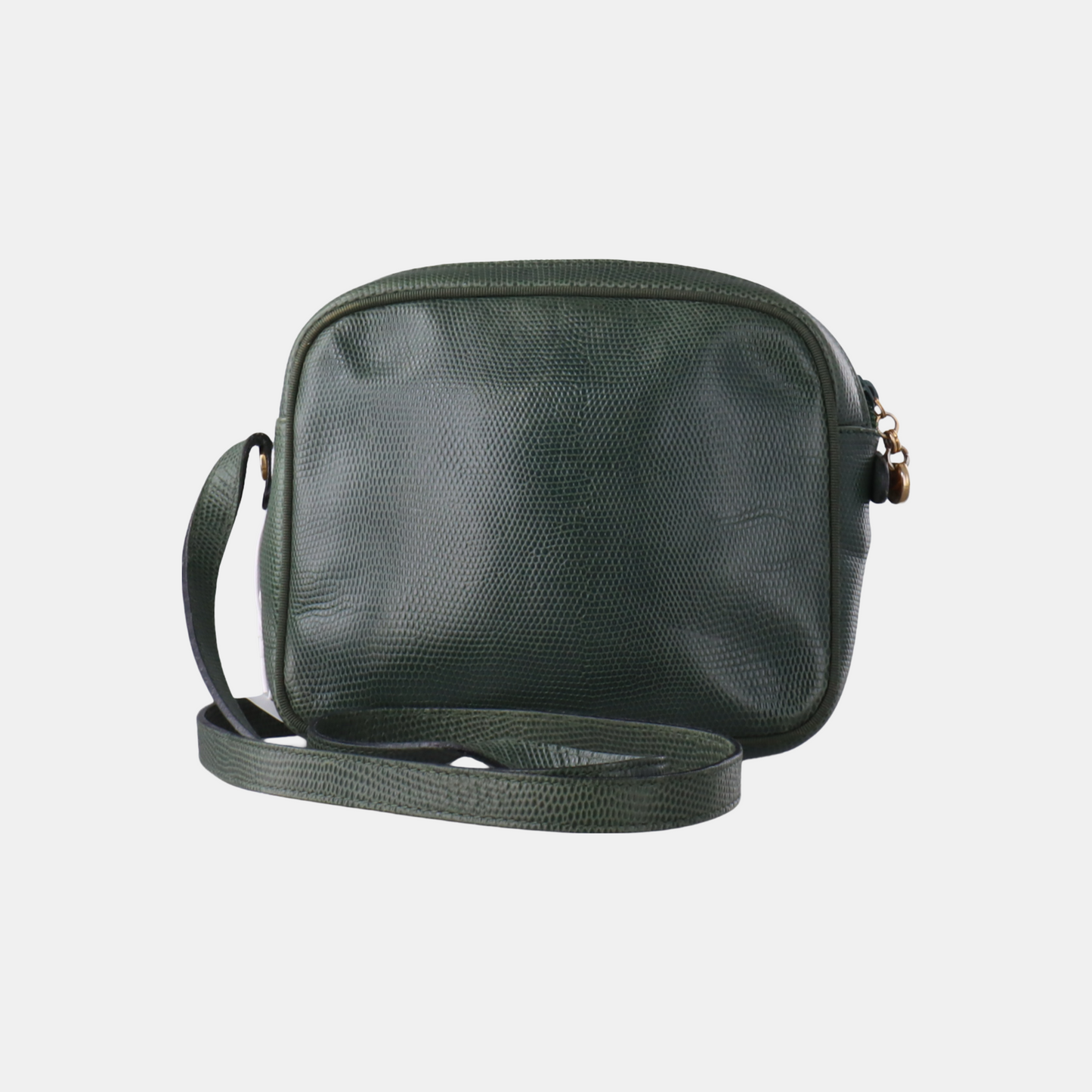 FERRAGAMO Camera Bag Green Calf Leather Texture Single Shoulder Bag Crossbody Golden hardware-(SKU)-14338830