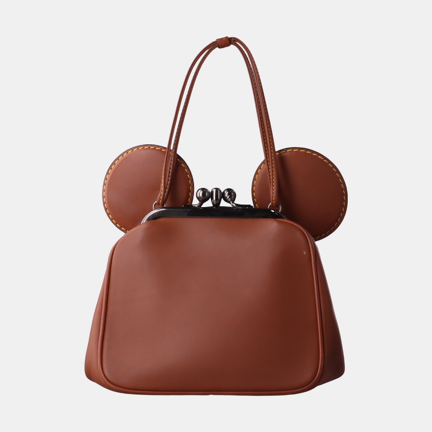 COACH Brown Cowhide Patchwork Single Shoulder Bag Crossbody Bag Handbag Black hardware Removable shoulder strap-(SKU)-929655468