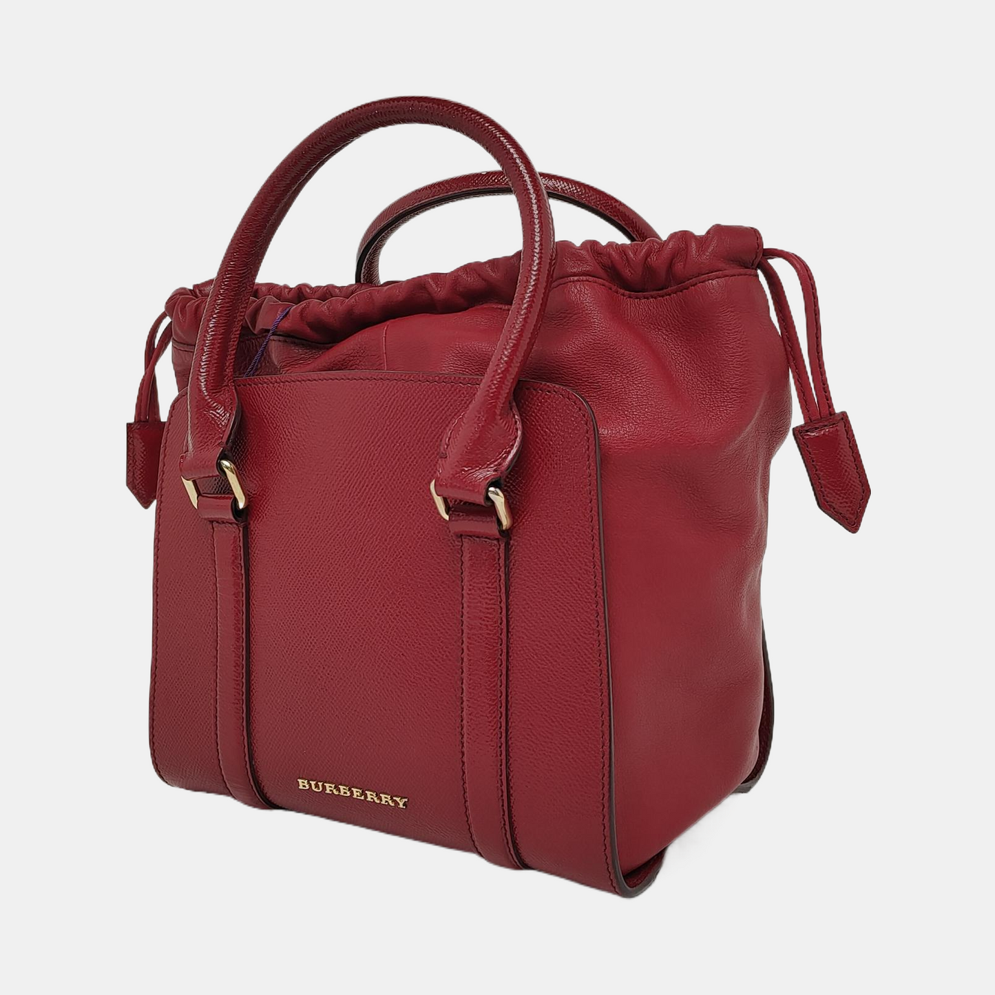 BURBERRY Dinton Red Cowhide Single Shoulder Bag Handbag Crossbody Bag Golden hardware Removable shoulder strap-(SKU)-943696805