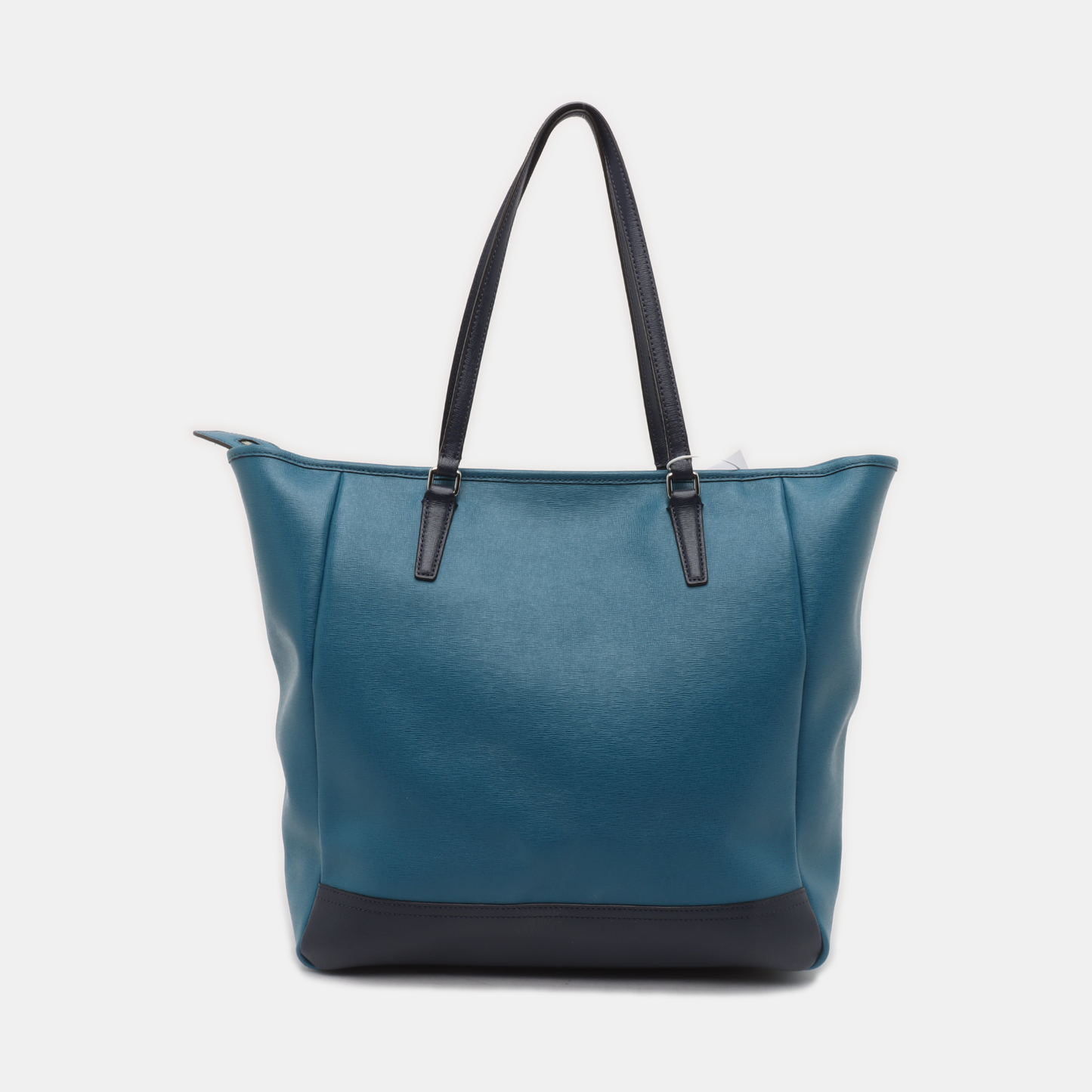 COACH Tote bag Blue Leather Shoulder Bag Handbag Silver Hardware-(SKU)-930395155