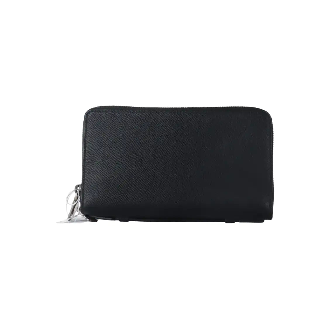 COACH Black Leather Clutch Black hardware Vintage model-(SKU)-931190990
