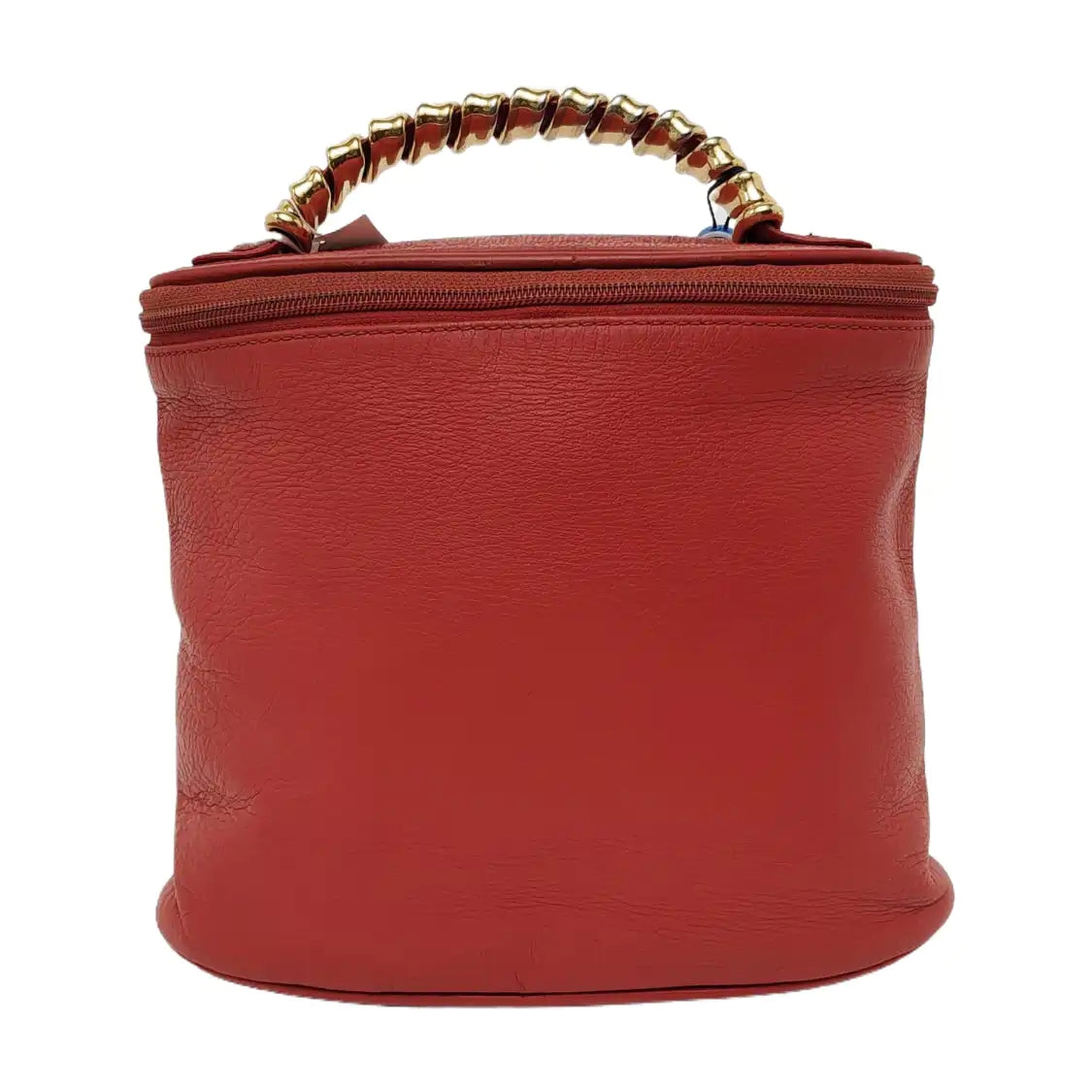 LOEWE Velazquez Orange Red Cowhide Tote Bag Golden hardware-(SKU)-941127614