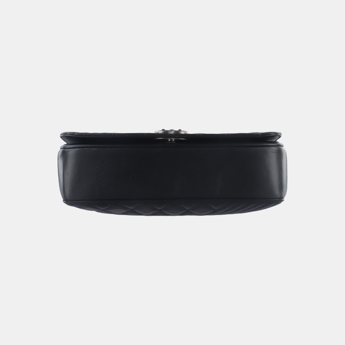 CHANEL COCO BOY Black Quilted Calfskin Leather Crossbody Shoulder Bag Palladium Hardware 20 Clasp-(SKU)-14466373
