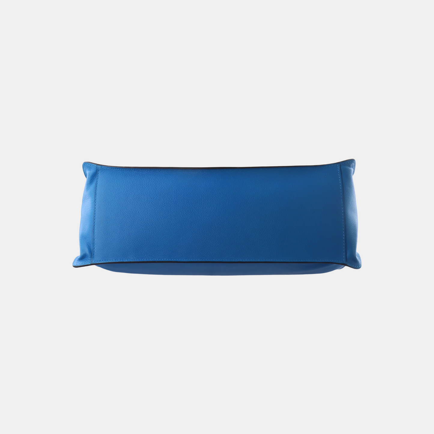 HERMÈS Etribelt Tanzanian Blue Evercolor Leather Tote Bag Silver Hardware 🅀 Stamp-(SKU)-931664662