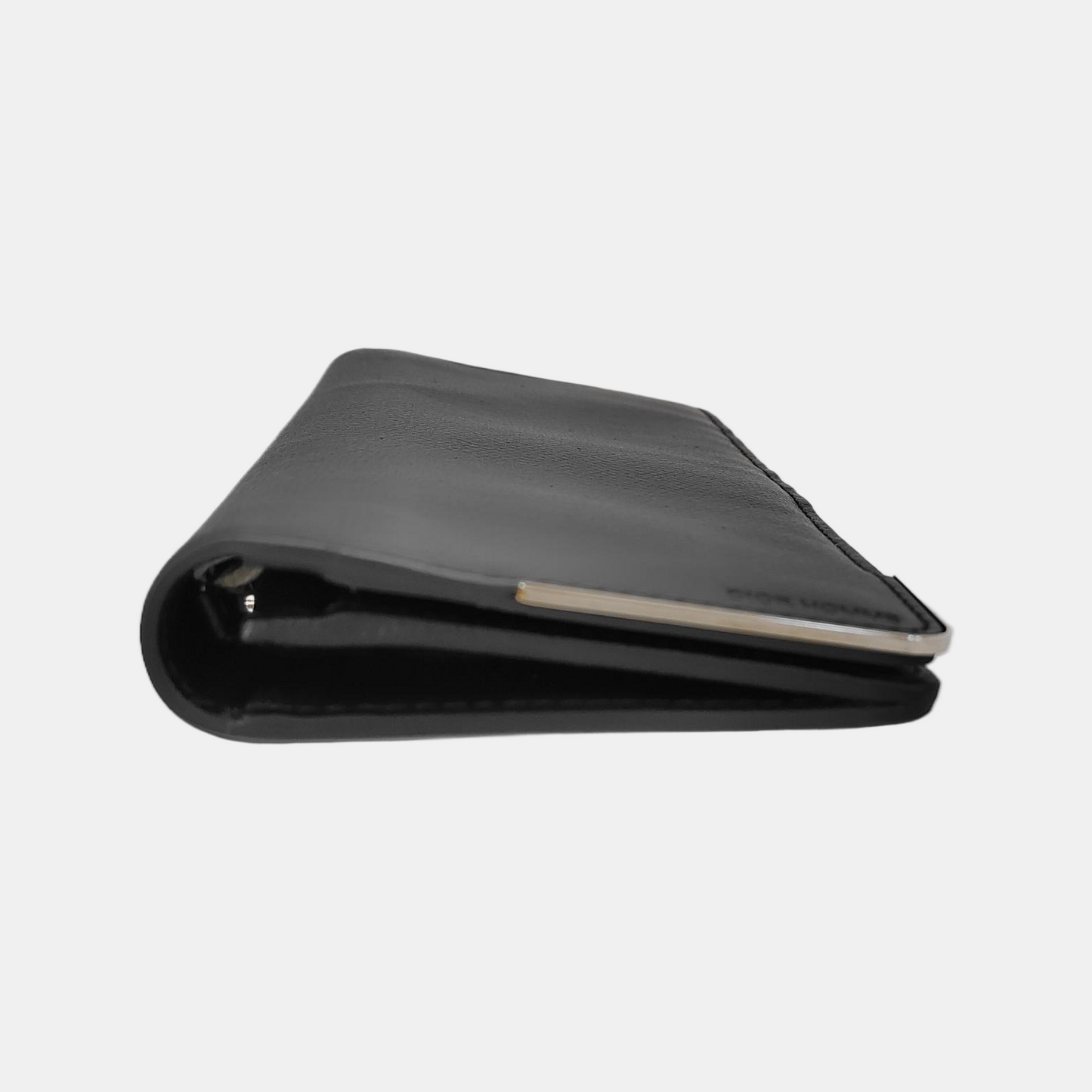 Dior Homme Black Cowhide Wallet Silver Hardware-(SKU)-943535873