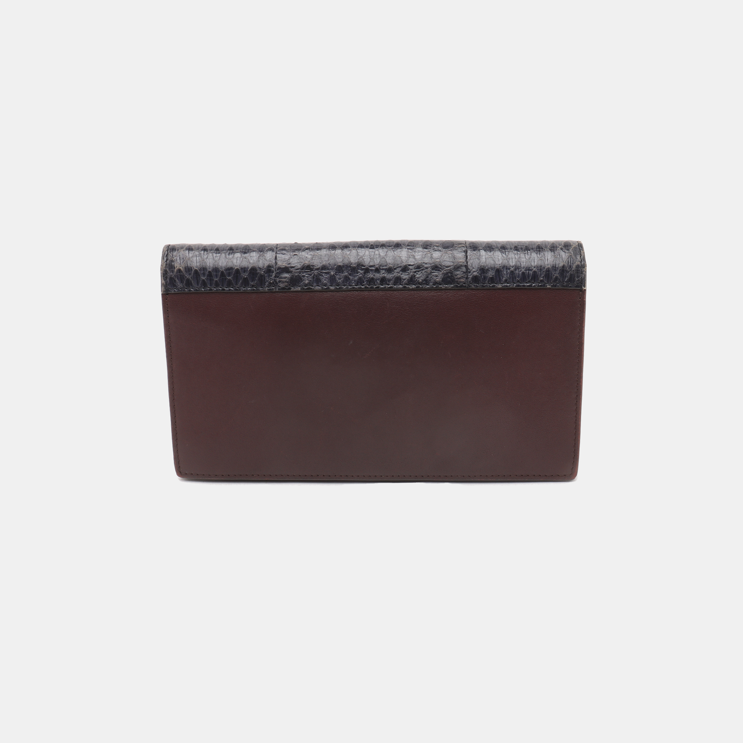CELINE POCKET Two-Tone Cowhide Wallet Silver Hardware-(SKU)-14329561