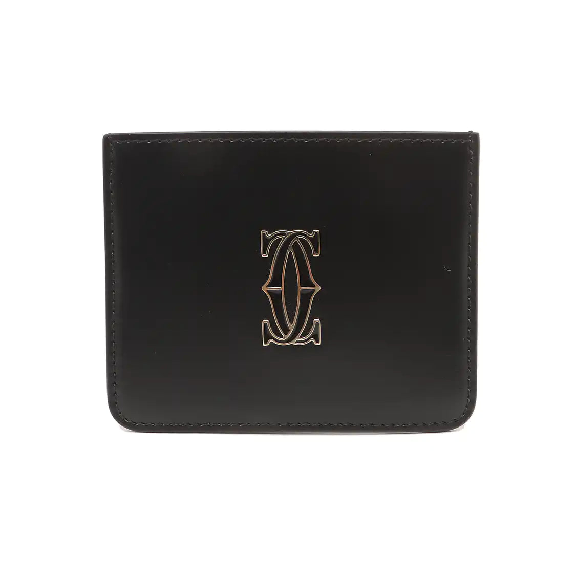 Cartier C DE CARTIER BAG Large size Black Cowhide Card Case-(SKU)-930388192