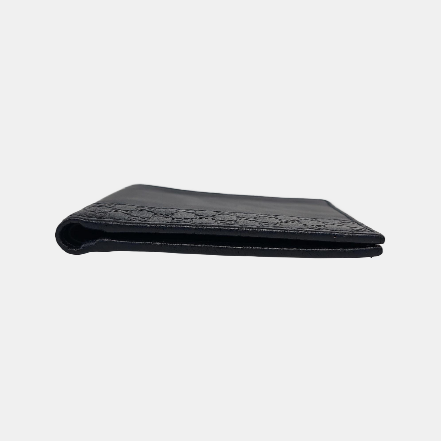 GUCCI Dark blue leather old-favorite textured wallet-(SKU)-945235546