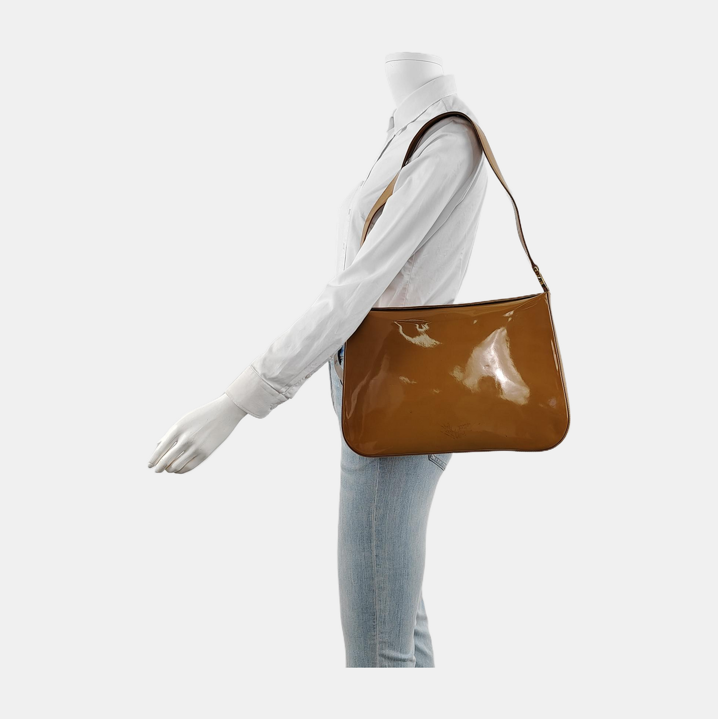 FERRAGAMO Tote bag Brown Cowhide Single Shoulder Bag Tote Golden hardware-(SKU)-942554385