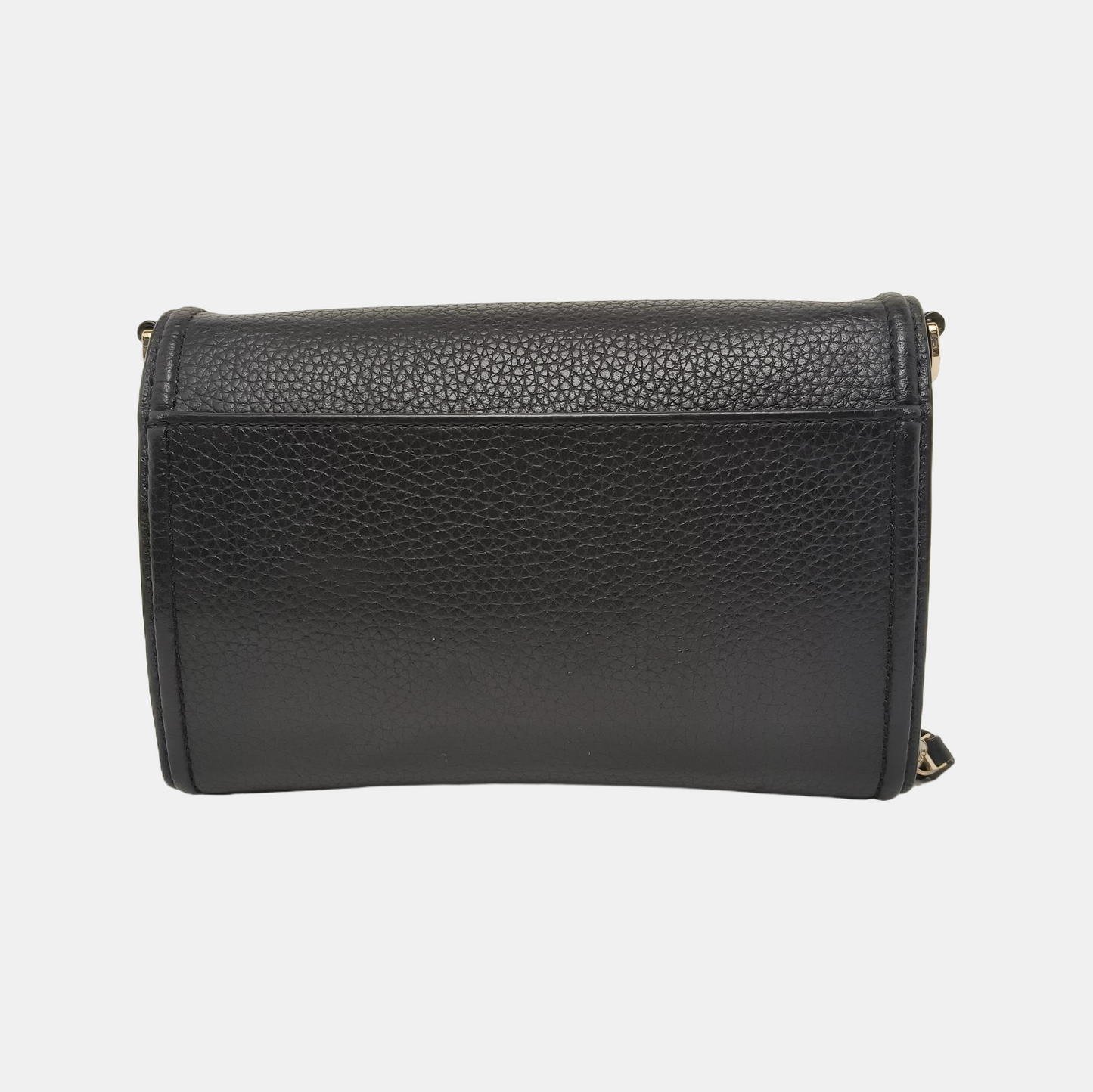 TORY BURCH Taylor Black leather crossbody bag handbag Golden hardware Removable shoulder strap-(SKU)-940194688