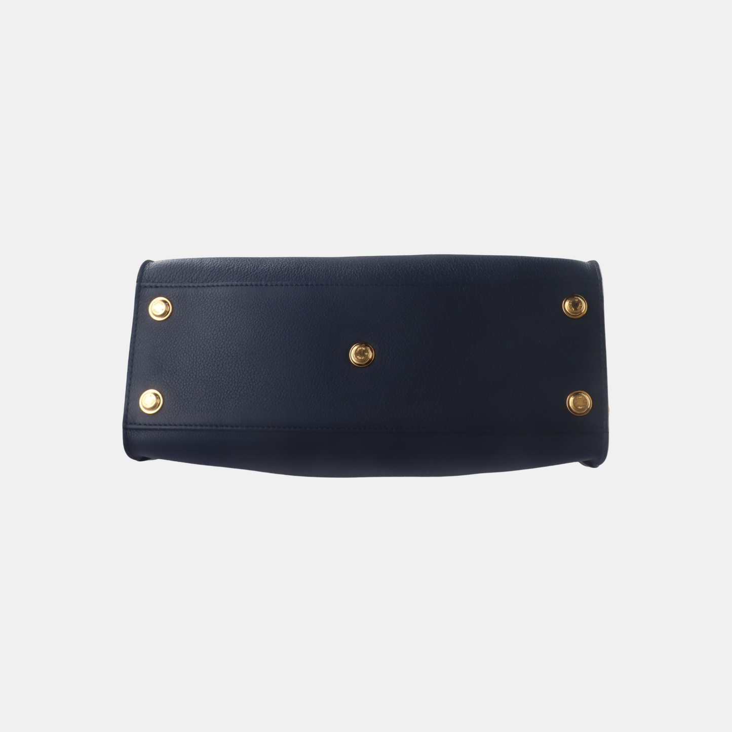 LOUIS VUITTON ON MY SIDE Medium Dark Blue Leather Woven Shoulder Bag, Gold Hardware, Removable Shoulder Strap-(SKU)-14487079