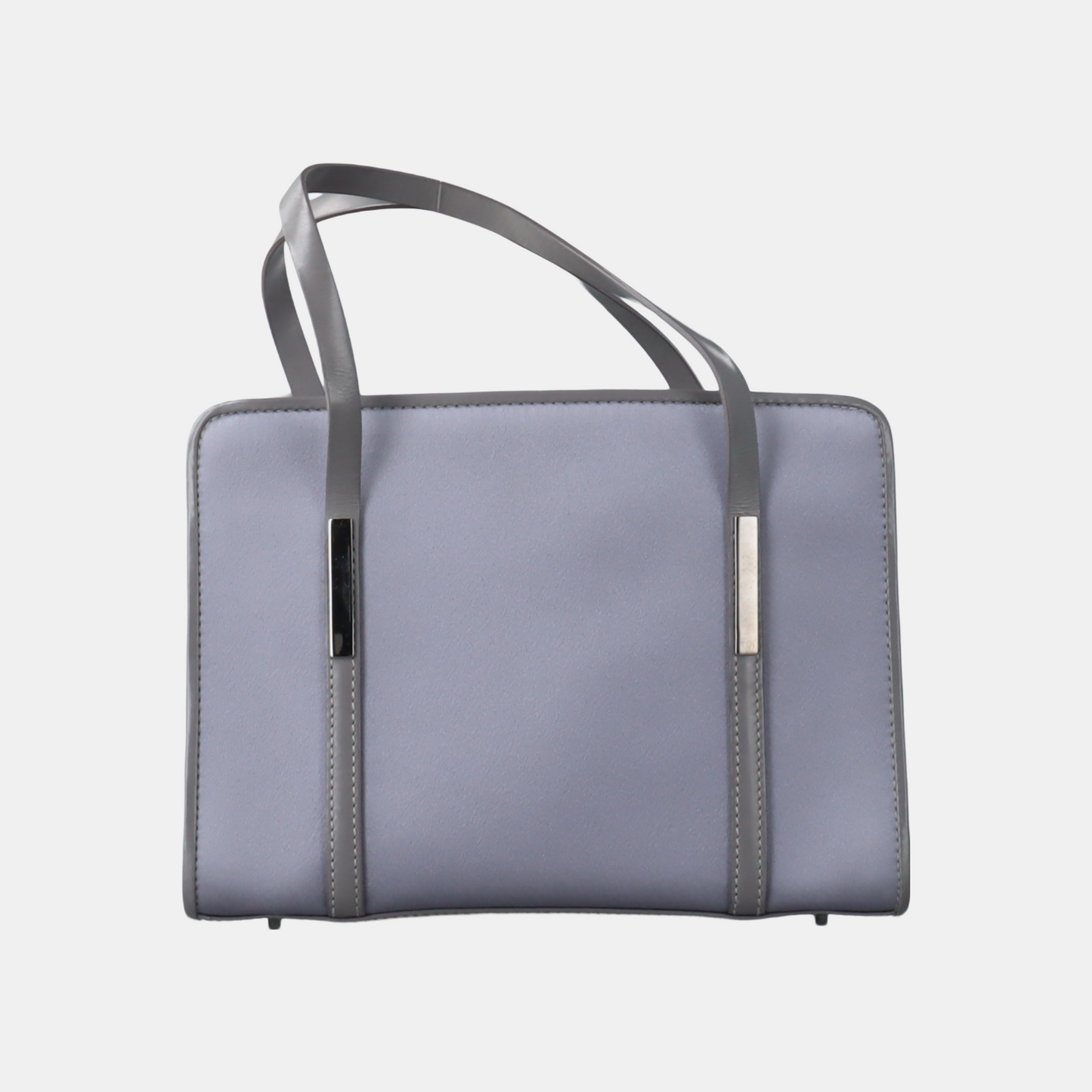 GUCCI Tote bag Light Grey Fabric Tote Shoulder Bag Silver Hardware-(SKU)-934354737
