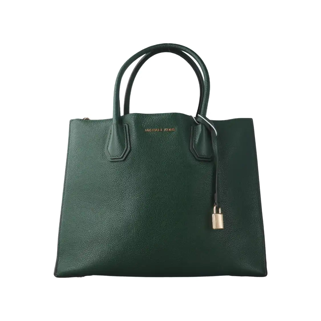 MICHAEL KORS Mercer Large size Dark Green Leather Crossbody Bag Single Shoulder Bag Handbag Golden hardware Removable shoulder strap-(SKU)-931190190