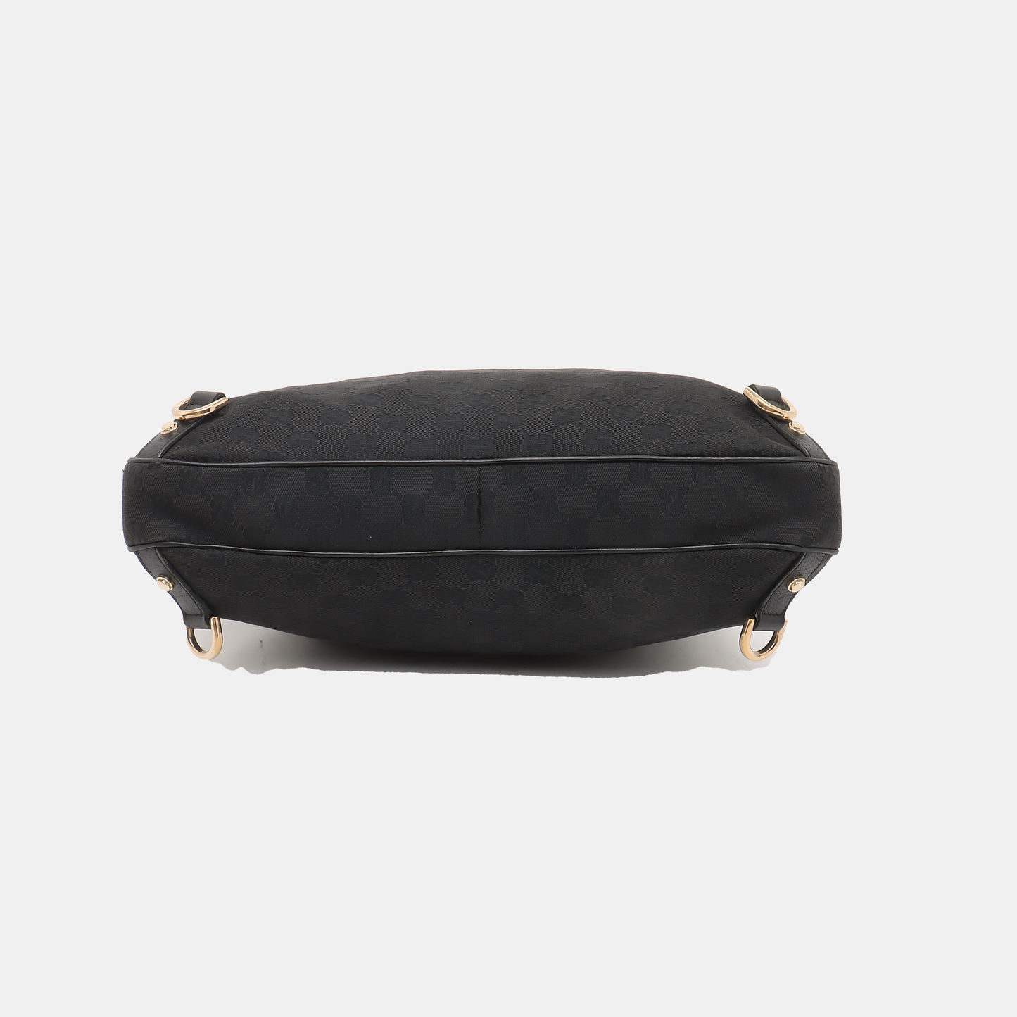 GUCCI Abbey Black canvas monogram jacquard shoulder tote Golden hardware-(SKU)-929825817