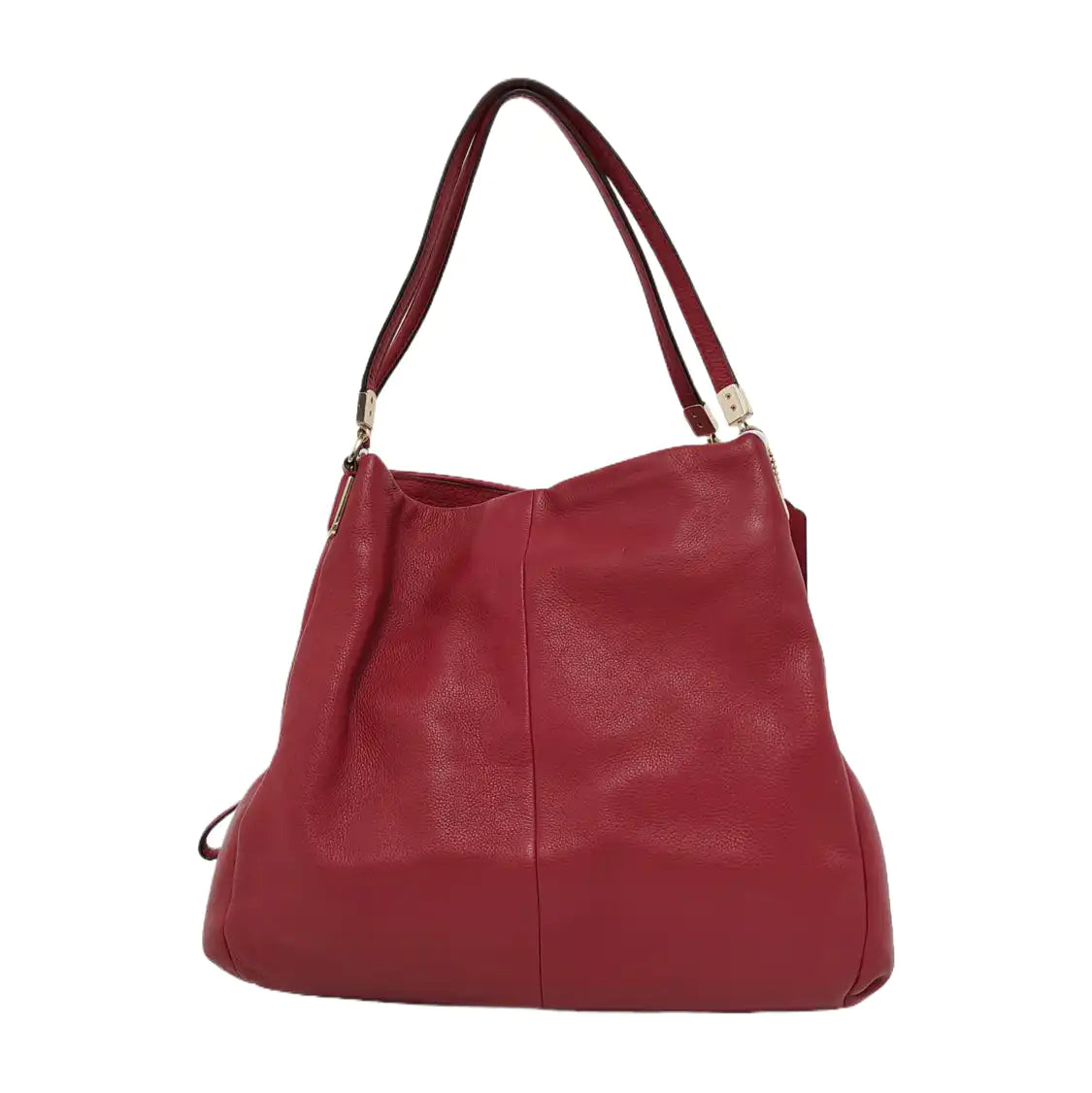 COACH PHOEBE MADISON Red Cowhide Handbag Shoulder Bag Golden hardware-(SKU)-943925005