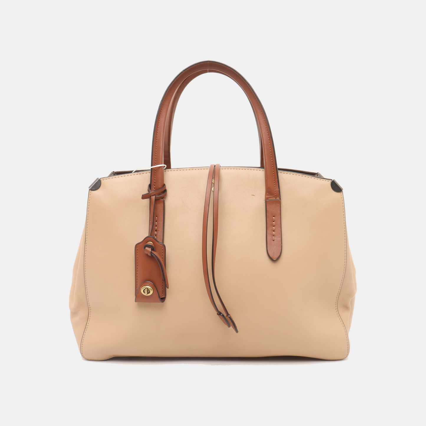 COACH COOPER CARRYALL Khaki Leather Tote Bag Shoulder Bag Golden hardware-(SKU)-936696724